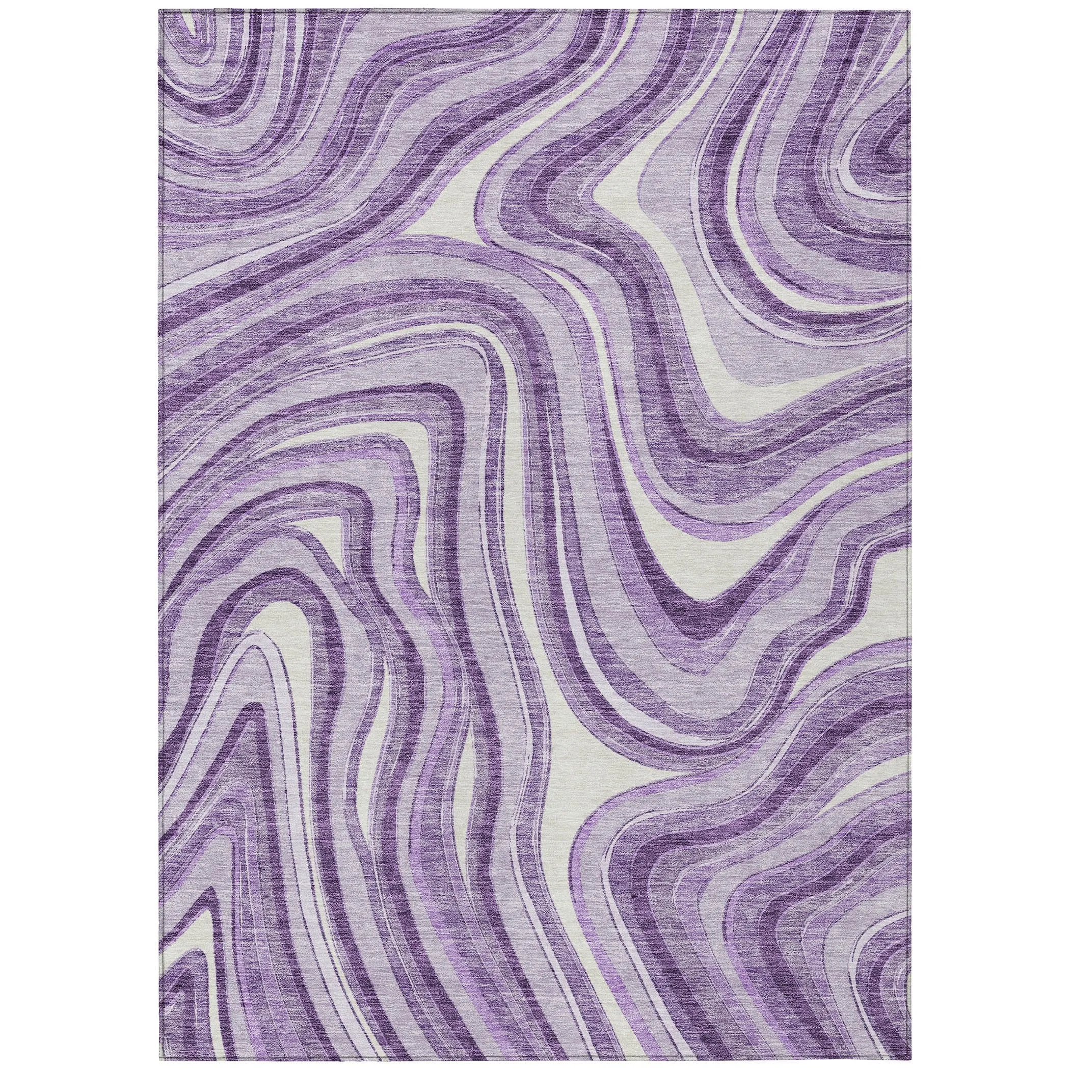 Machine Washable Indoor/ Outdoor Chantille Contemporary Abstract Rug