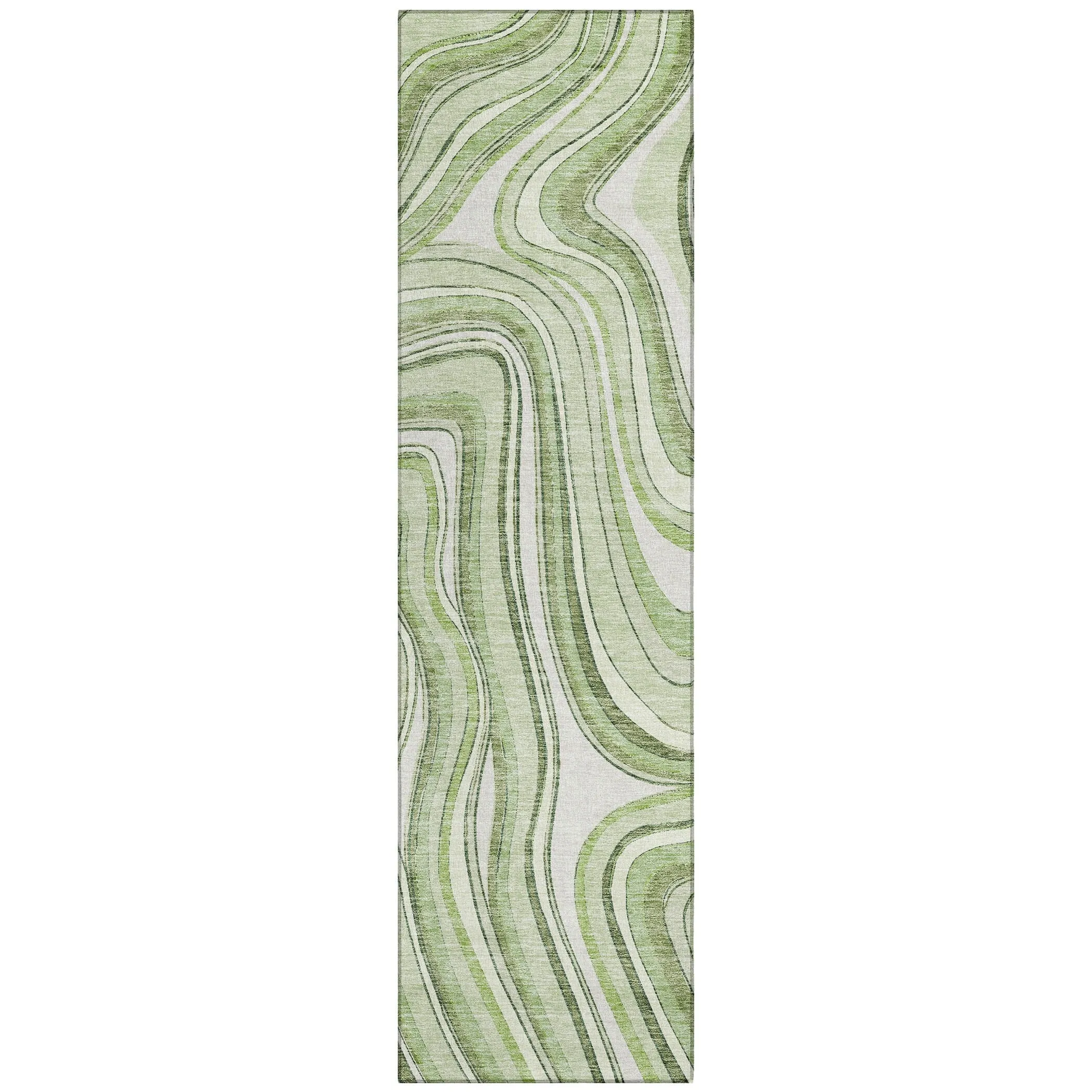 Machine Washable Indoor/ Outdoor Chantille Contemporary Abstract Rug