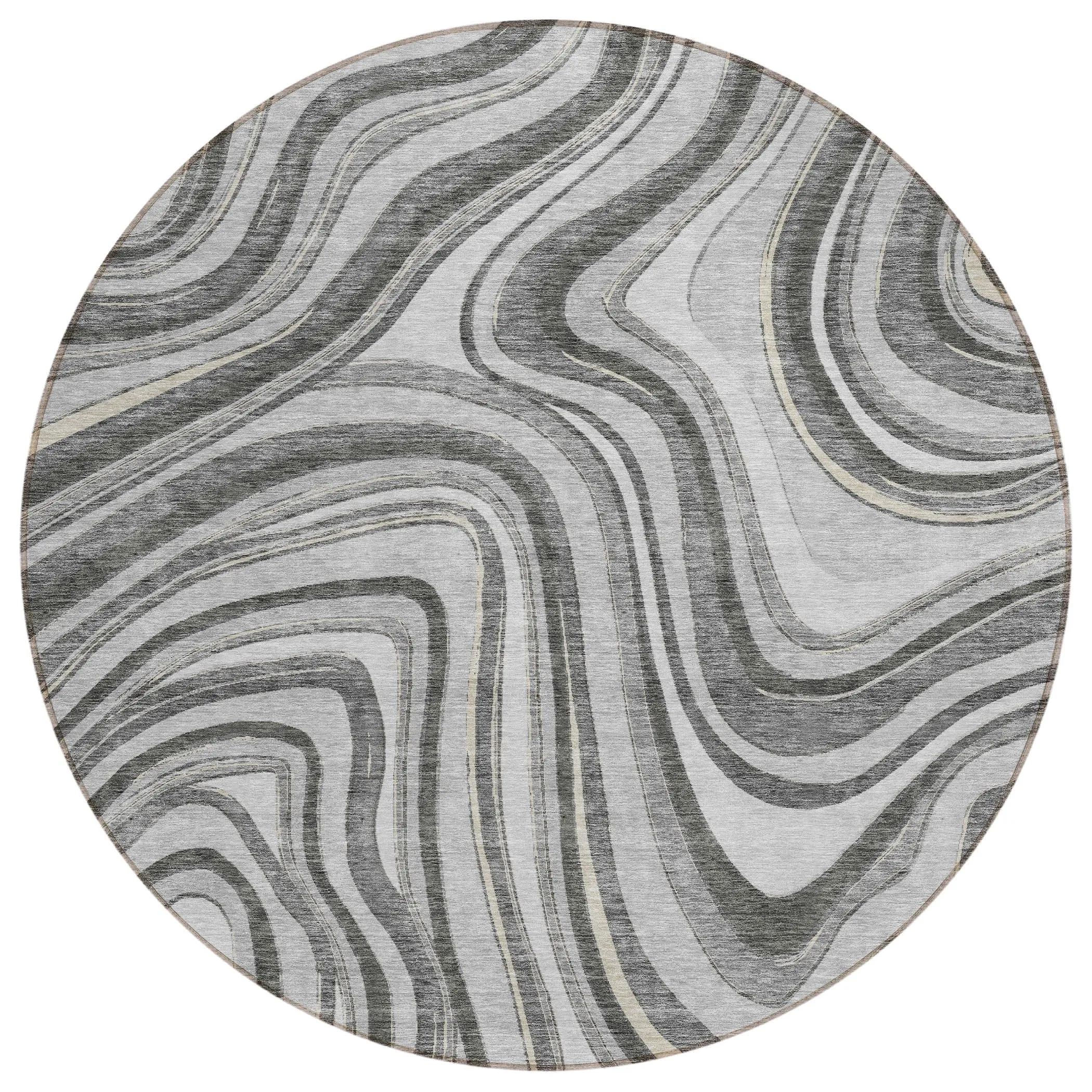 Machine Washable Indoor/ Outdoor Chantille Contemporary Abstract Rug