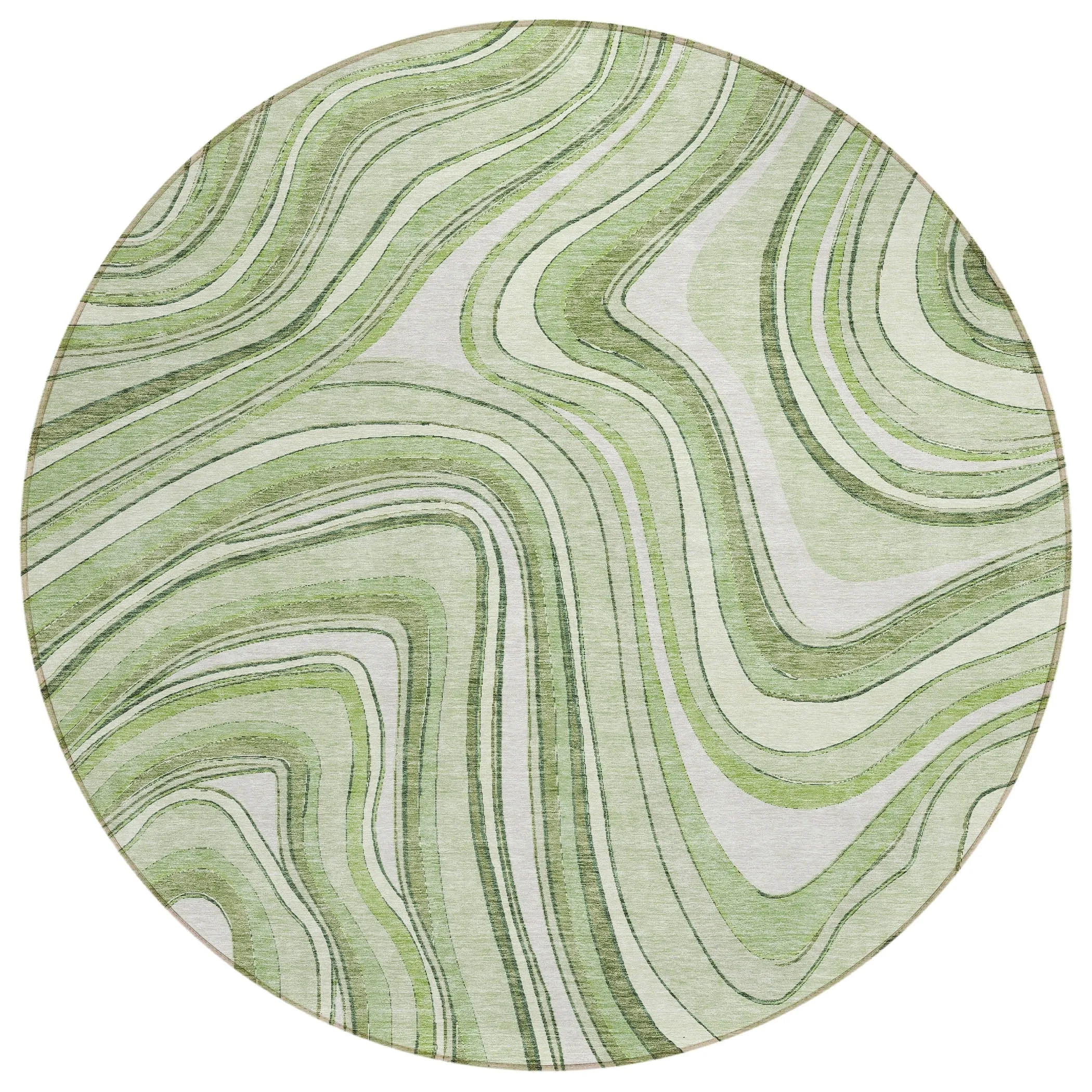 Machine Washable Indoor/ Outdoor Chantille Contemporary Abstract Rug