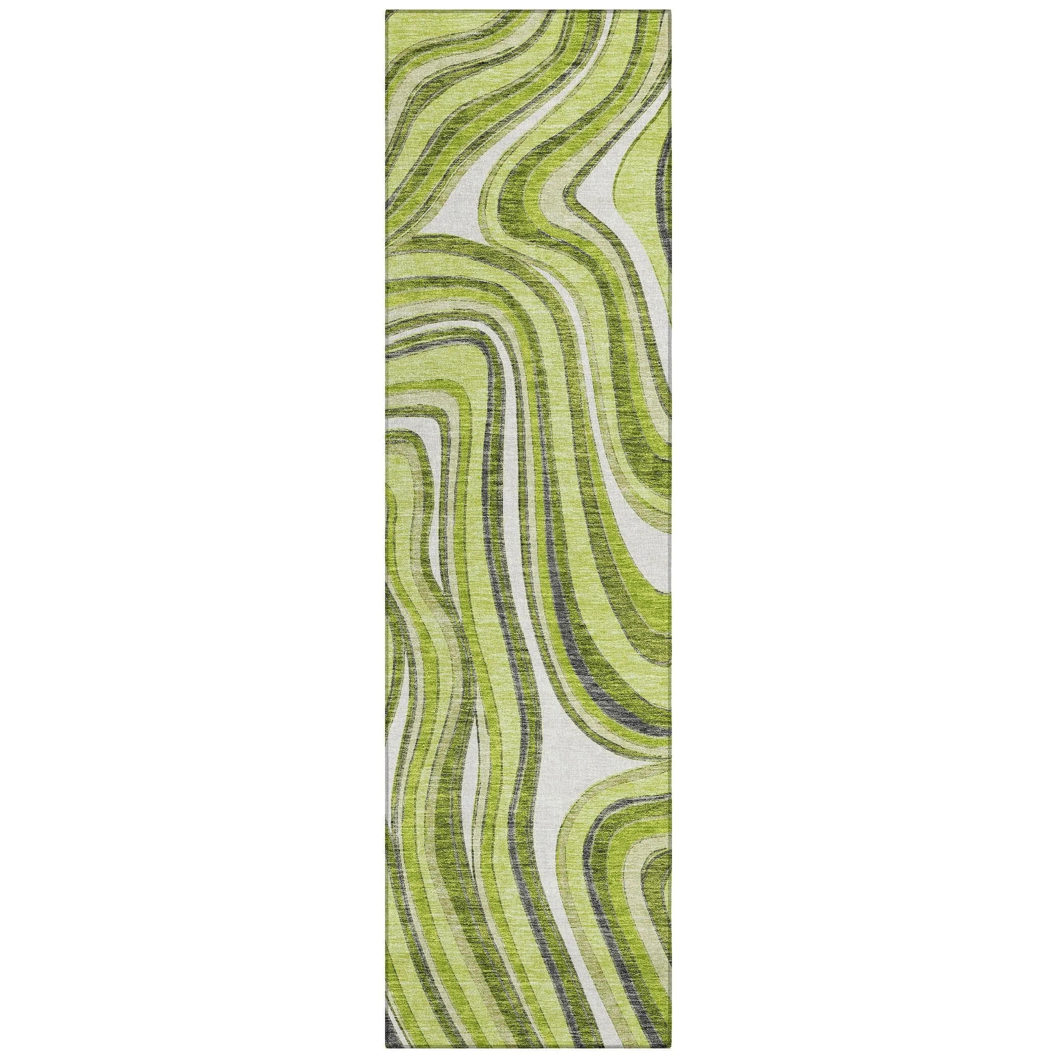 Machine Washable Indoor/ Outdoor Chantille Contemporary Abstract Rug