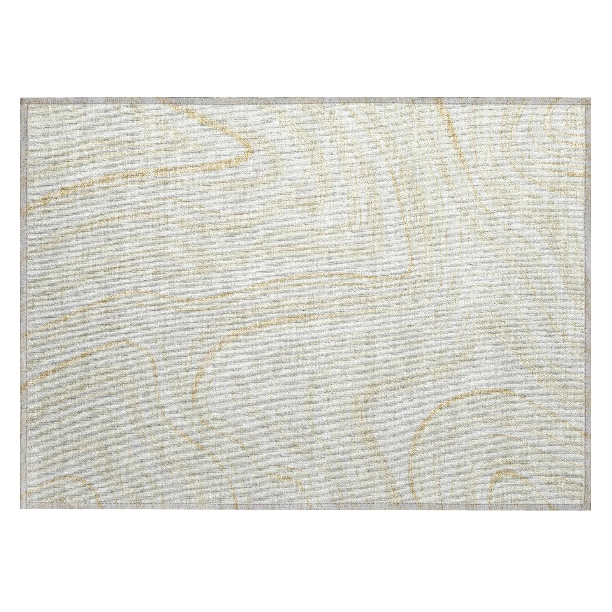 Machine Washable Indoor/ Outdoor Chantille Contemporary Abstract Rug