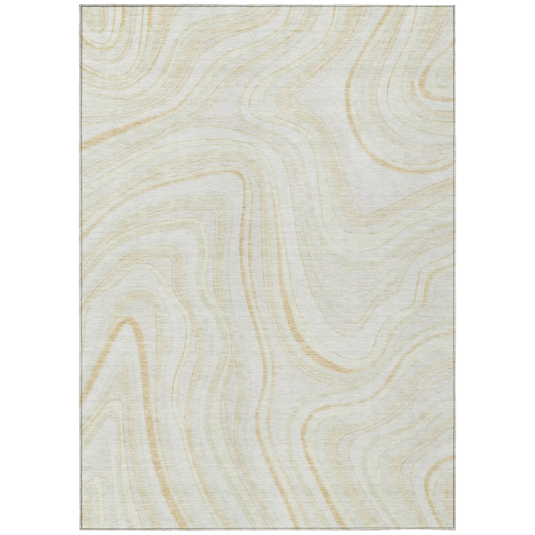 Machine Washable Indoor/ Outdoor Chantille Contemporary Abstract Rug