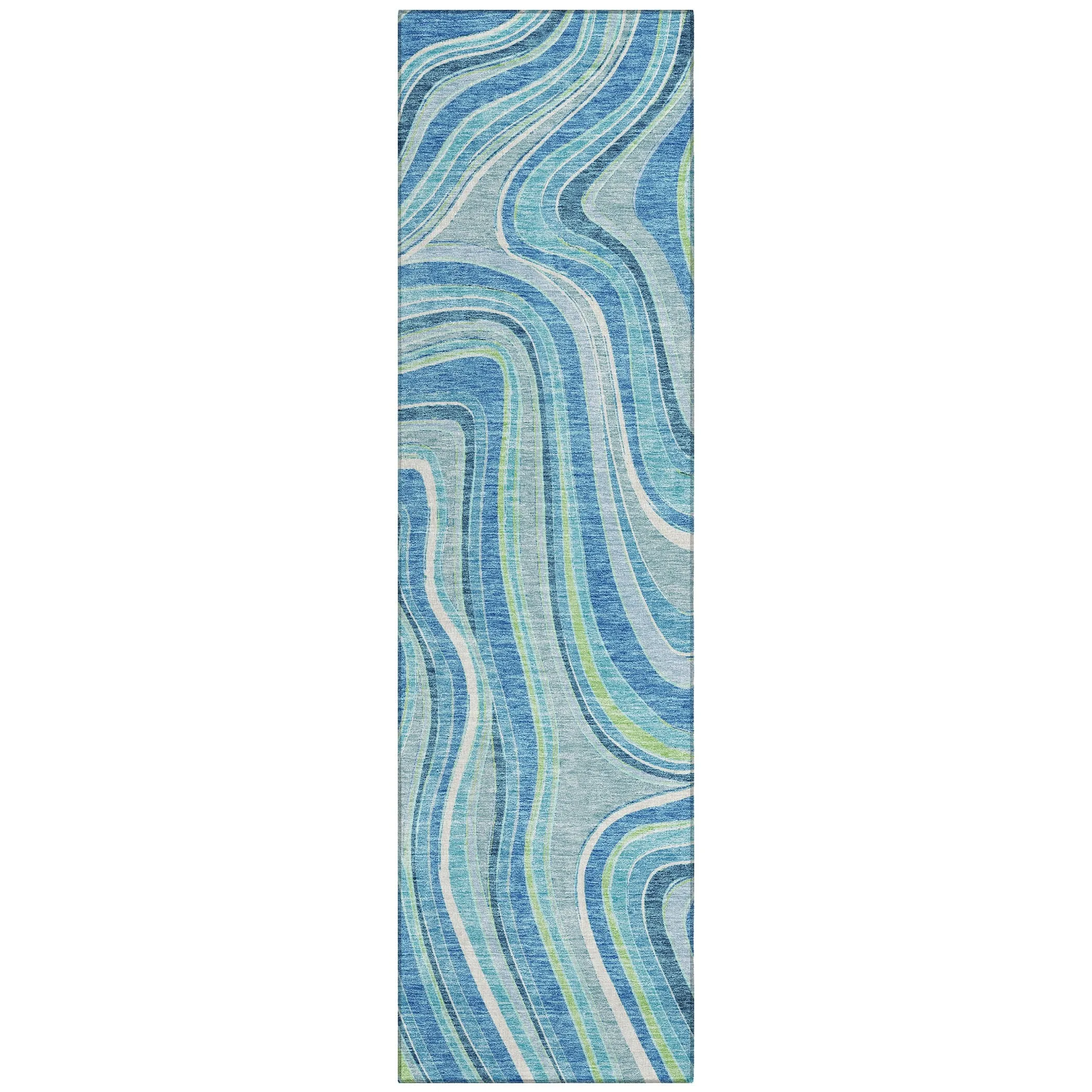 Machine Washable Indoor/ Outdoor Chantille Contemporary Abstract Rug