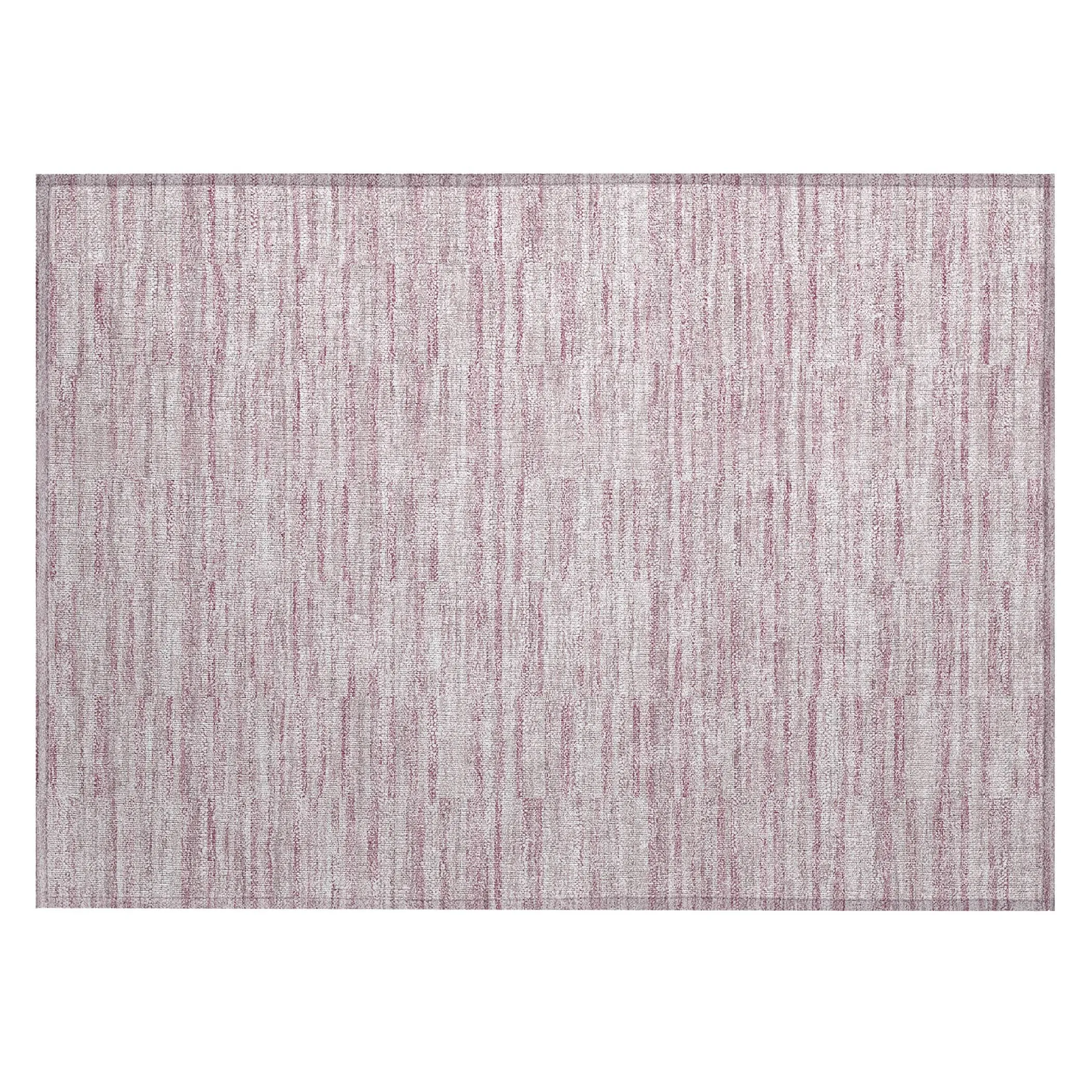 Machine Washable Indoor/ Outdoor Chantille Contemporary Blocks Rug