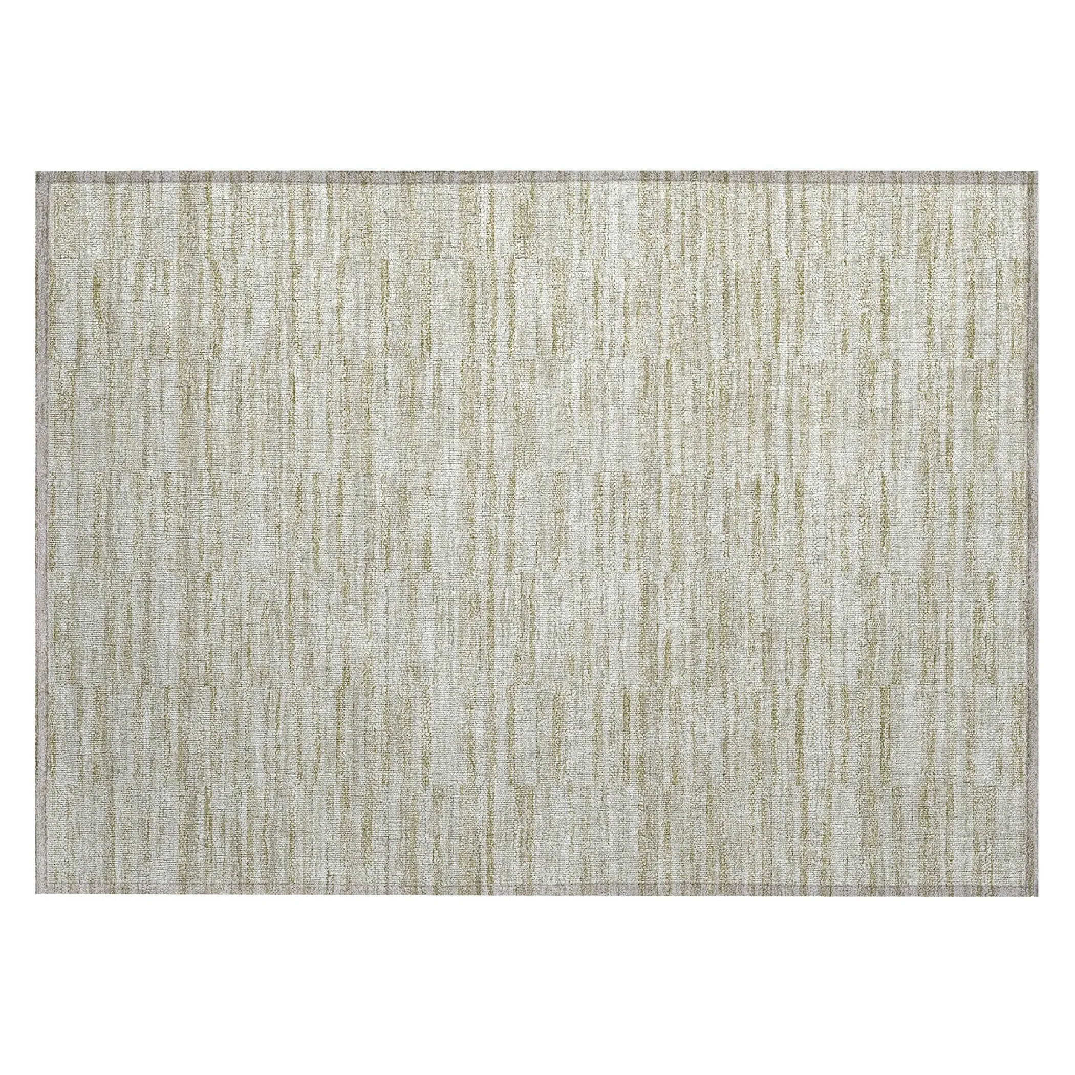 Machine Washable Indoor/ Outdoor Chantille Contemporary Blocks Rug