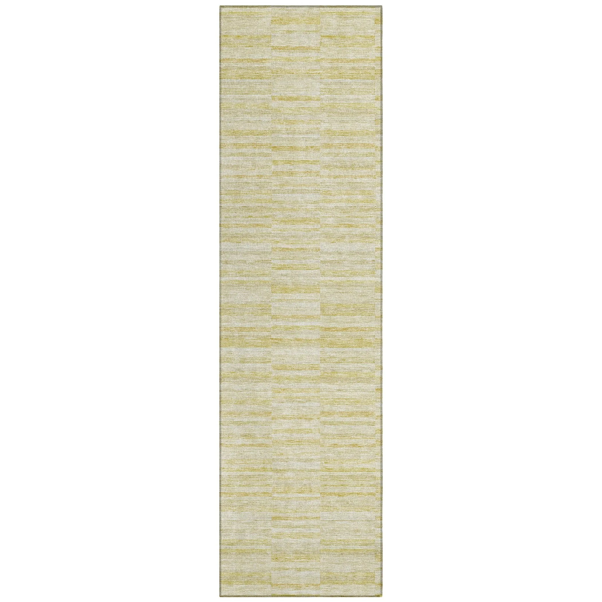Machine Washable Indoor/ Outdoor Chantille Contemporary Blocks Rug