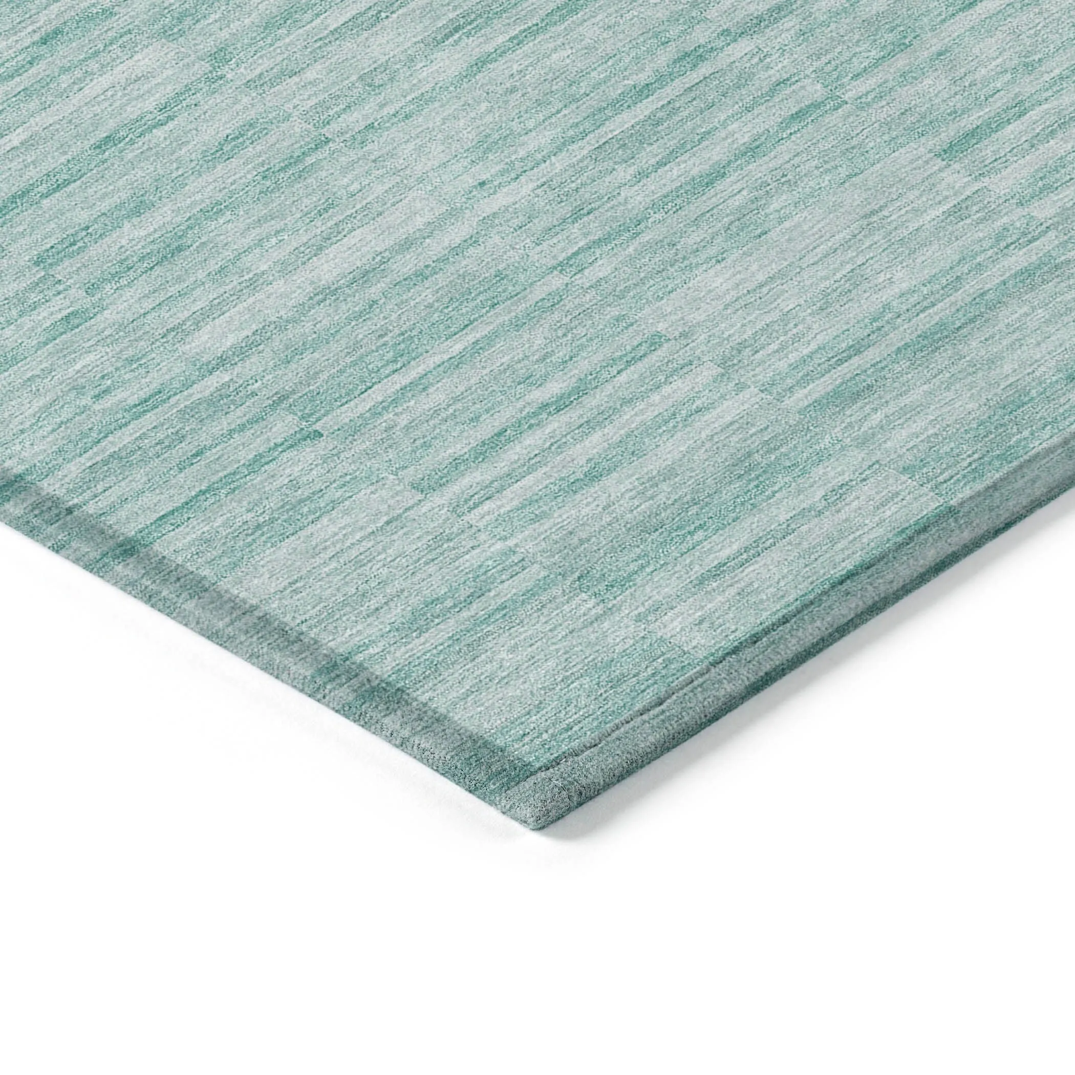 Machine Washable Indoor/ Outdoor Chantille Contemporary Blocks Rug