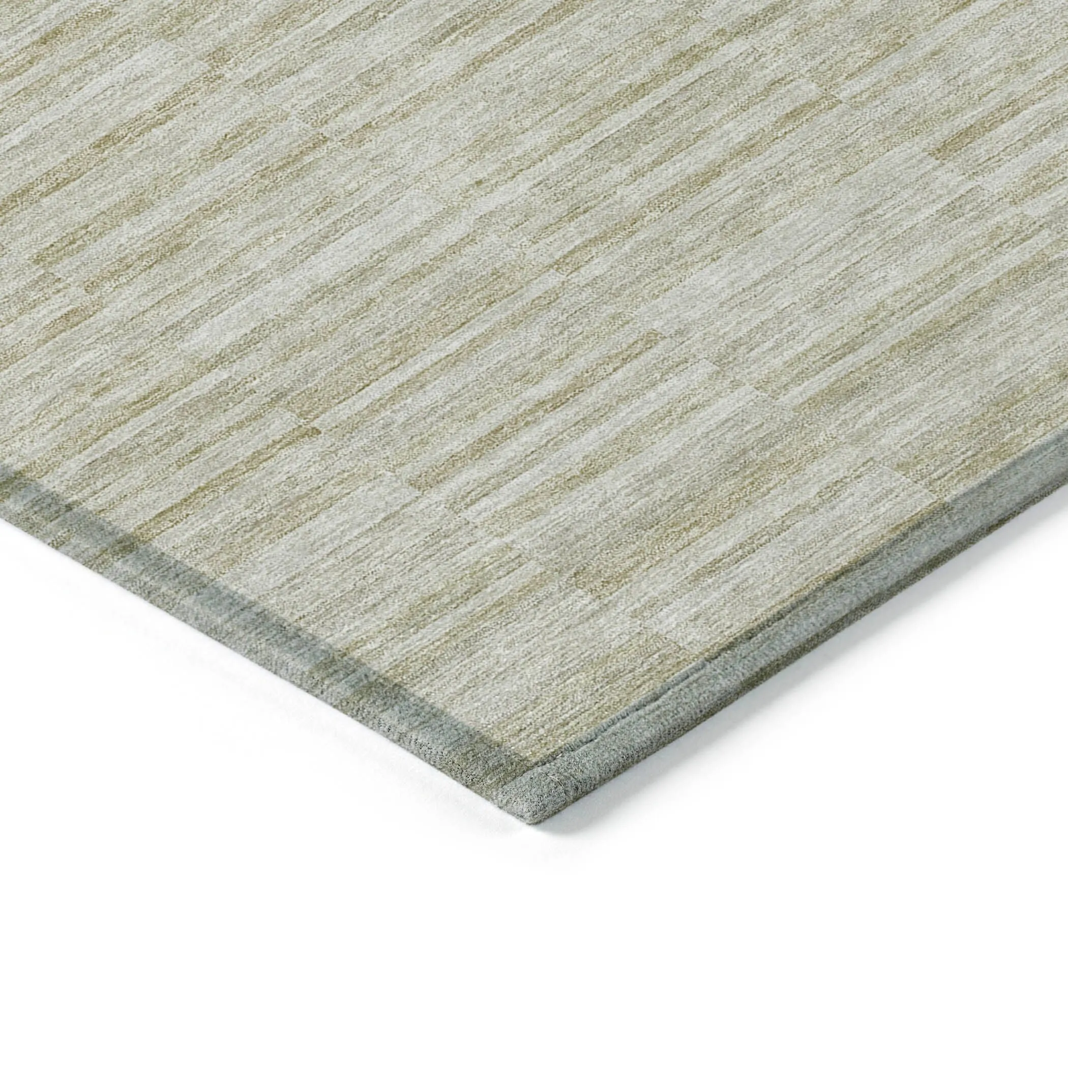 Machine Washable Indoor/ Outdoor Chantille Contemporary Blocks Rug