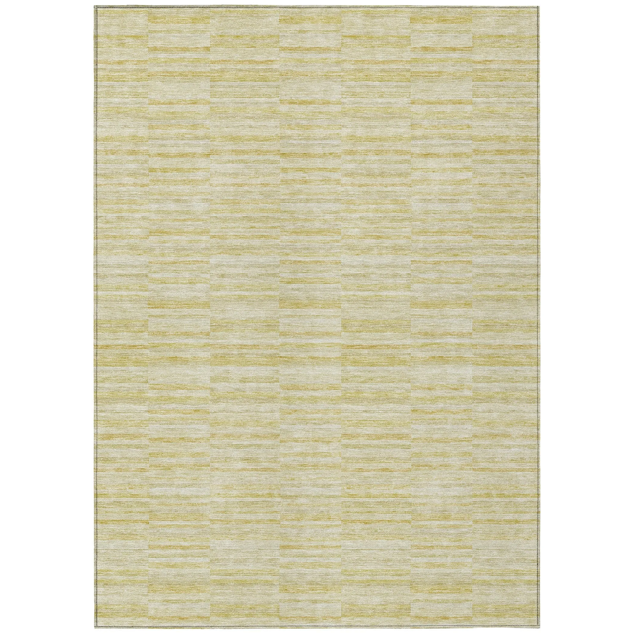 Machine Washable Indoor/ Outdoor Chantille Contemporary Blocks Rug