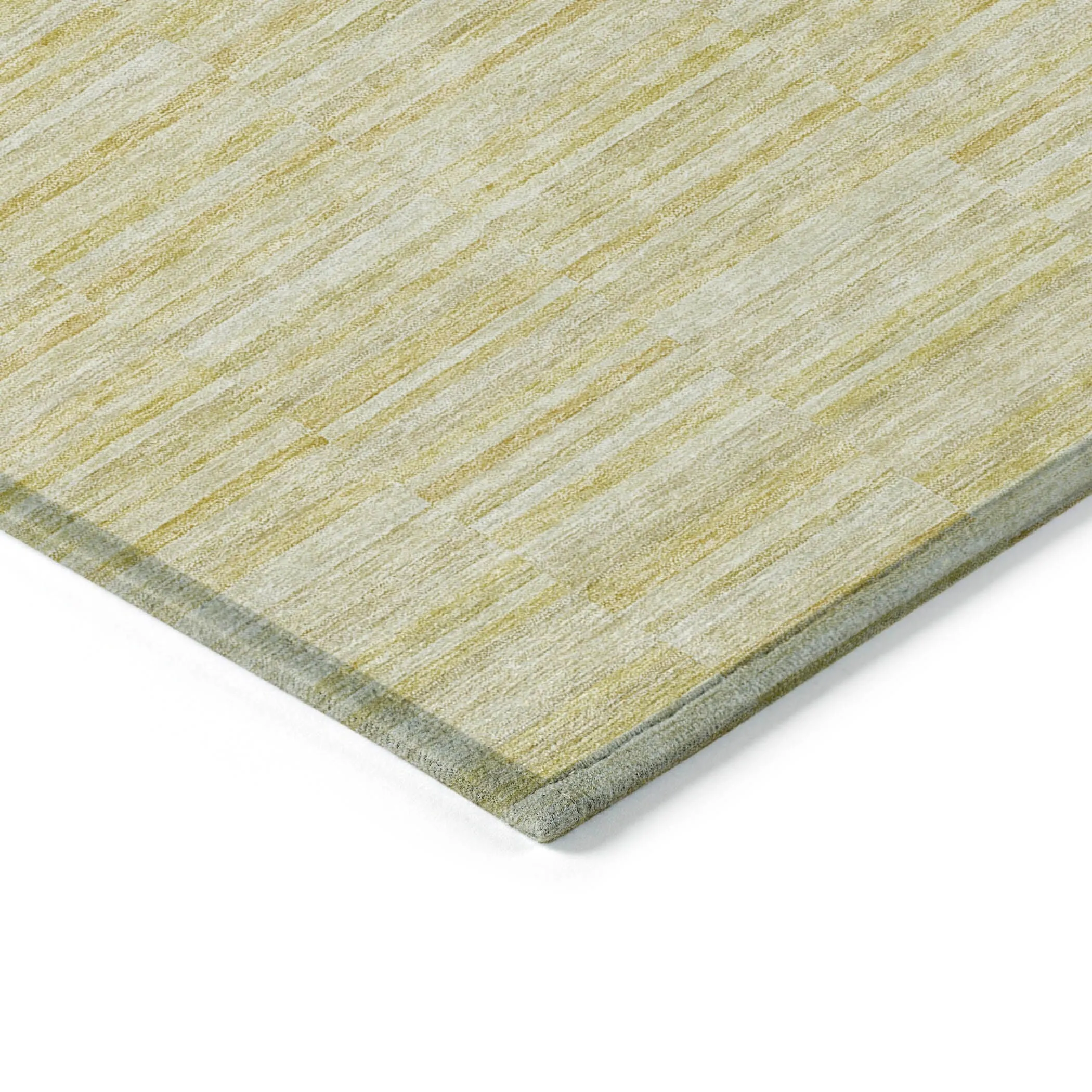 Machine Washable Indoor/ Outdoor Chantille Contemporary Blocks Rug