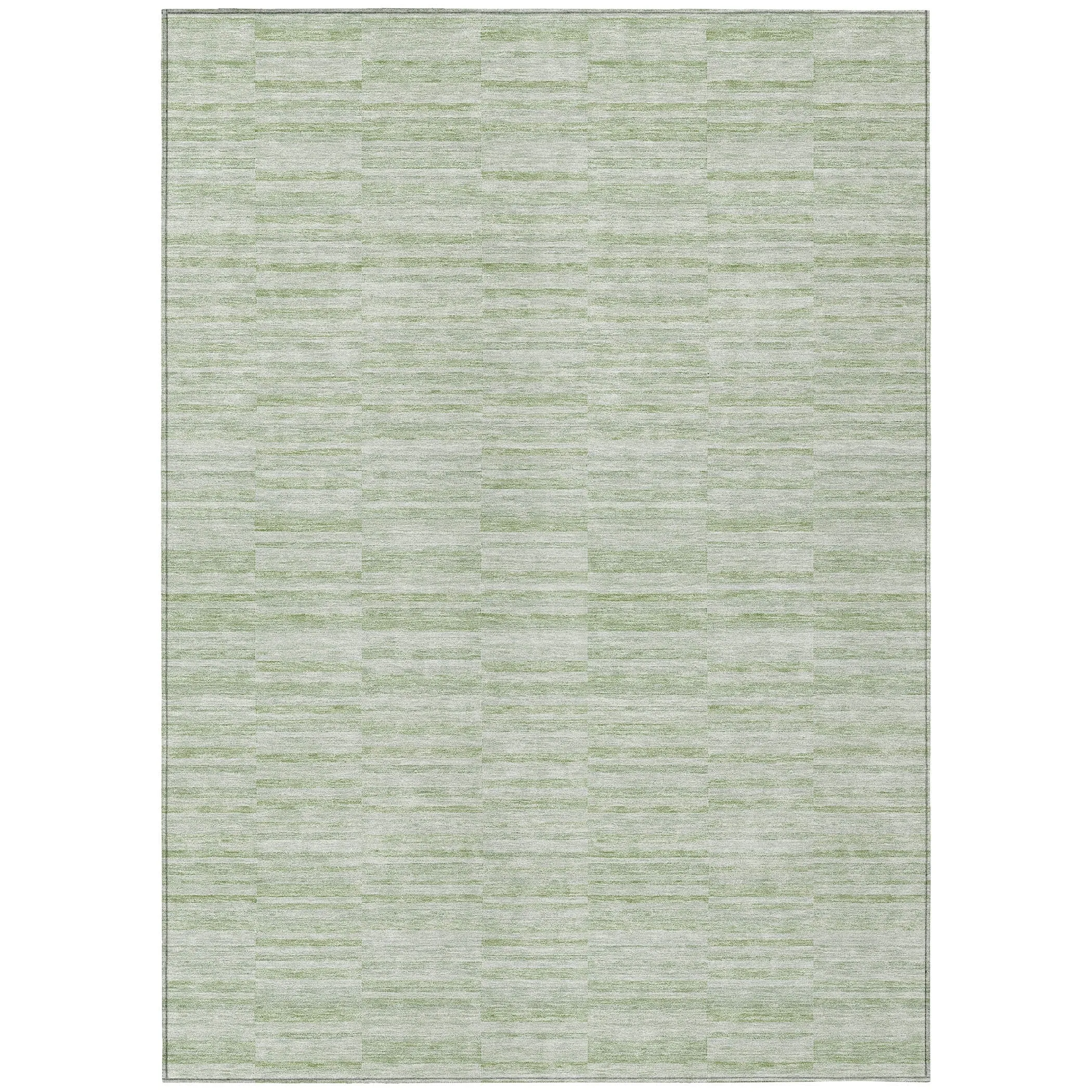 Machine Washable Indoor/ Outdoor Chantille Contemporary Blocks Rug