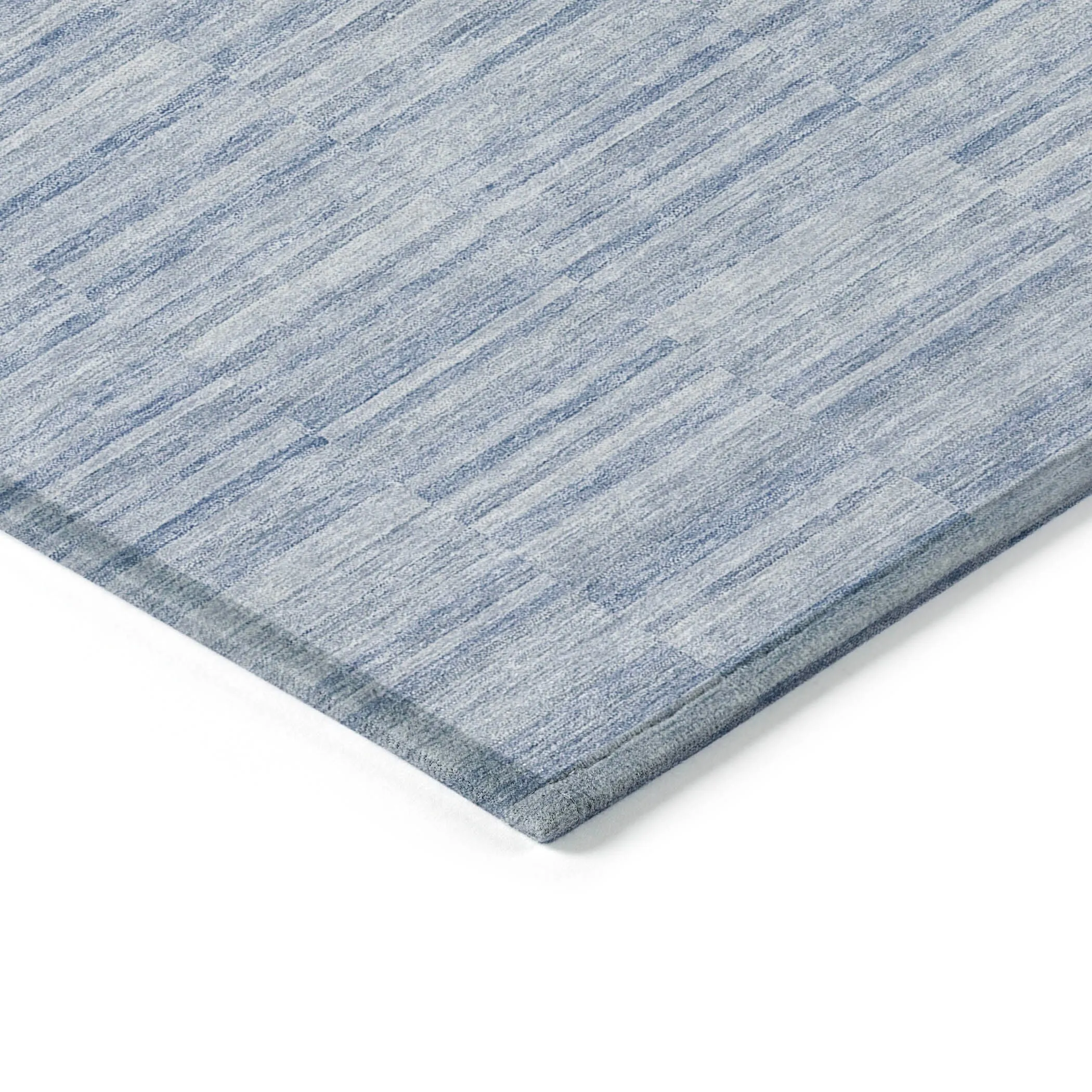 Machine Washable Indoor/ Outdoor Chantille Contemporary Blocks Rug