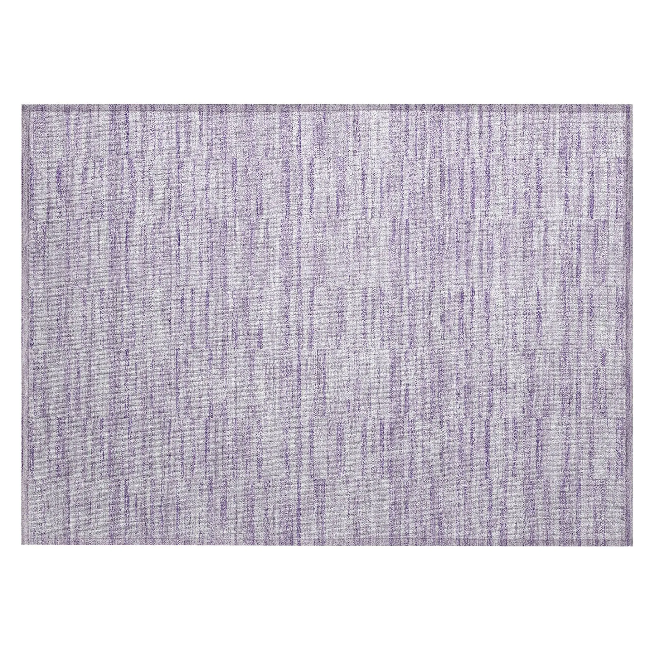 Machine Washable Indoor/ Outdoor Chantille Contemporary Blocks Rug
