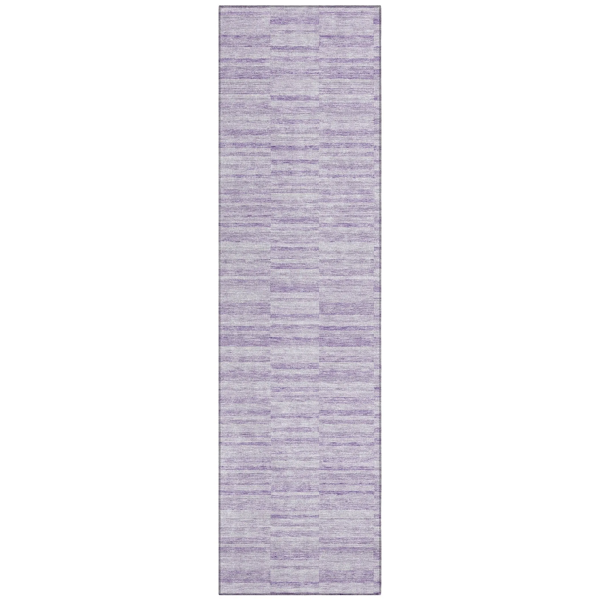 Machine Washable Indoor/ Outdoor Chantille Contemporary Blocks Rug