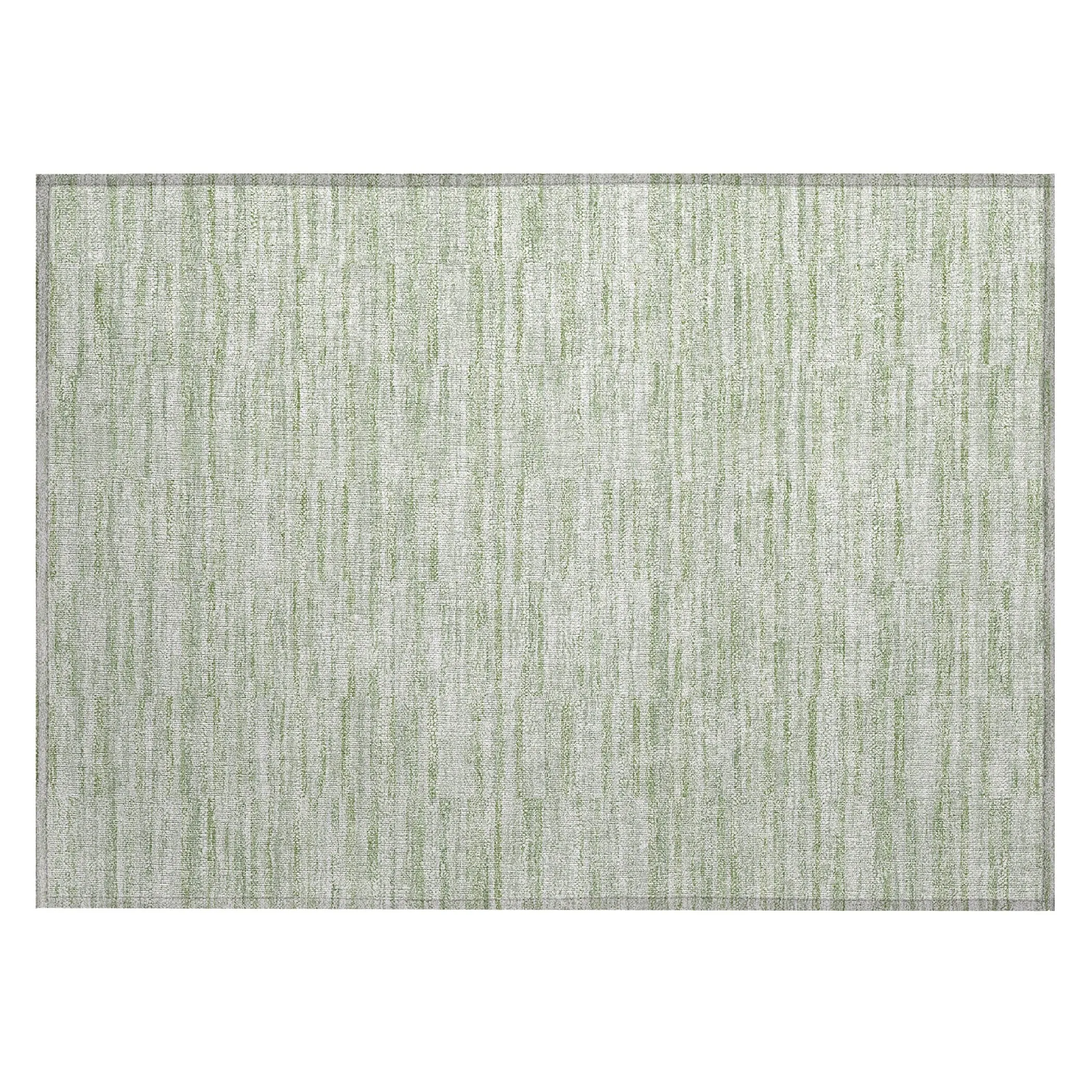 Machine Washable Indoor/ Outdoor Chantille Contemporary Blocks Rug