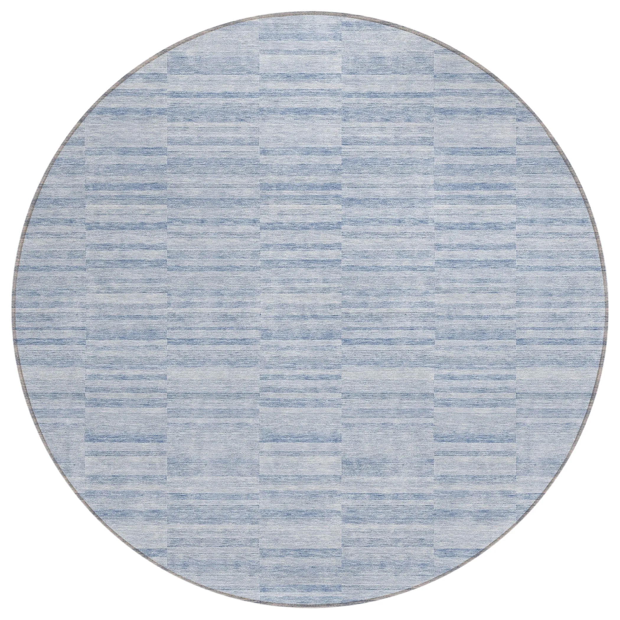 Machine Washable Indoor/ Outdoor Chantille Contemporary Blocks Rug