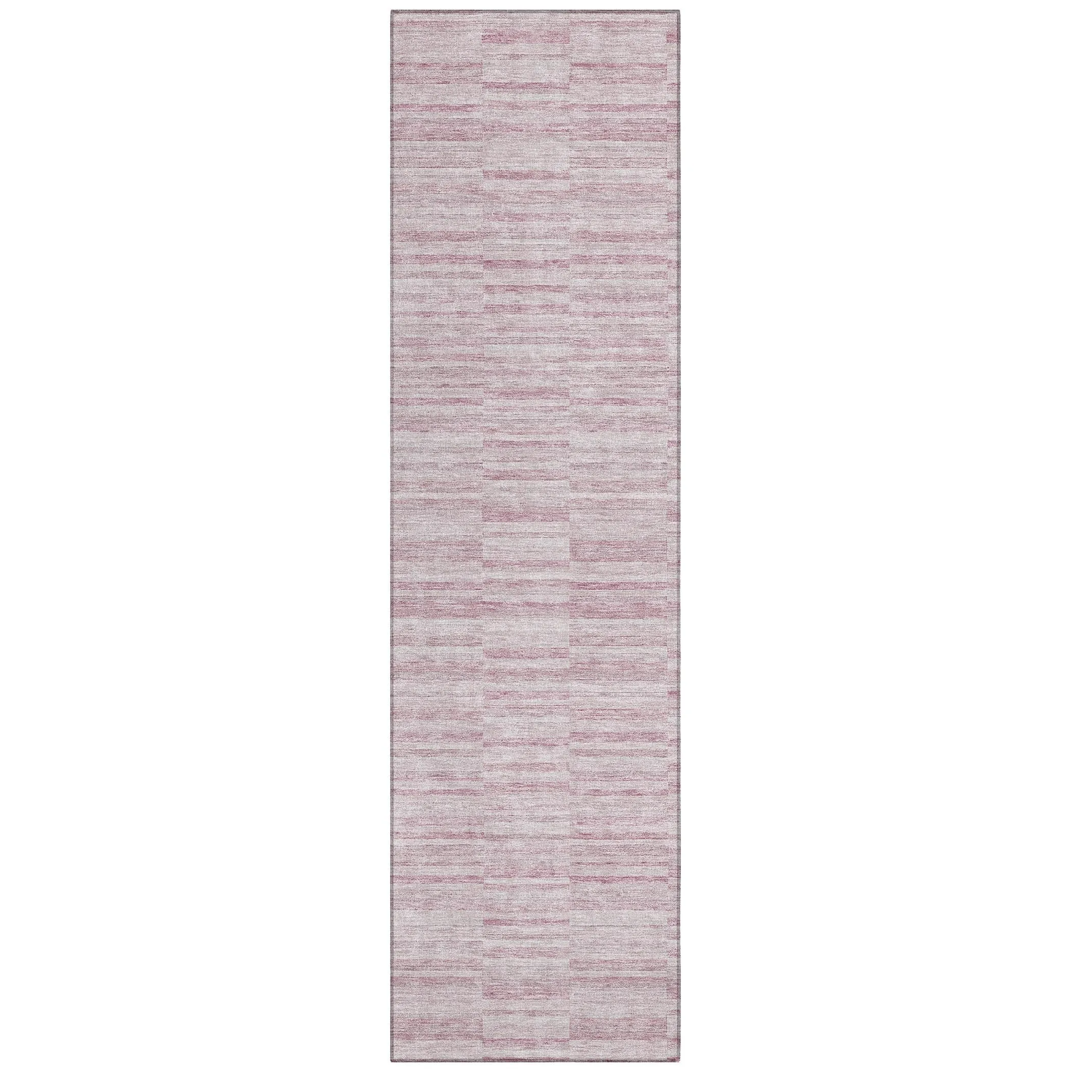 Machine Washable Indoor/ Outdoor Chantille Contemporary Blocks Rug