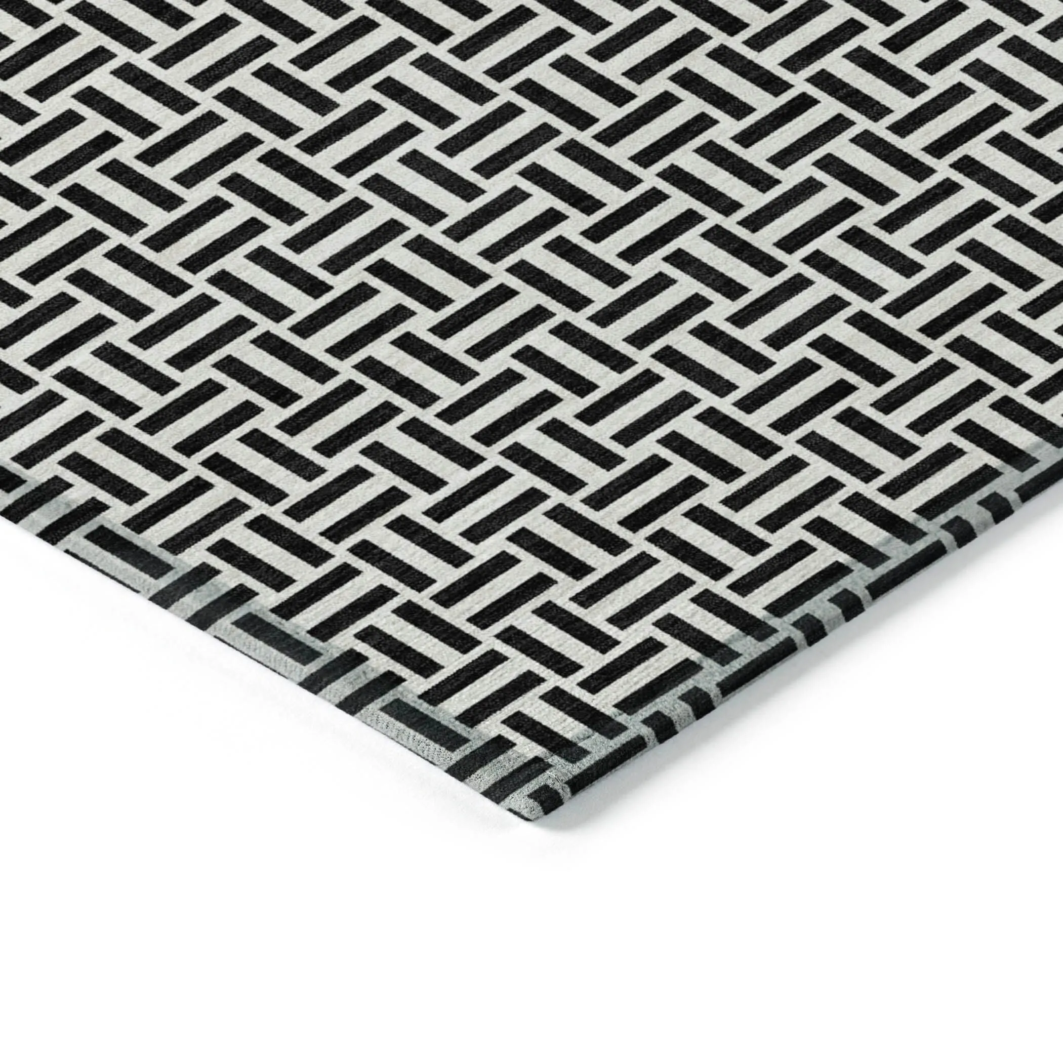 Machine Washable Indoor/ Outdoor Chantille Contemporary Casual Rug