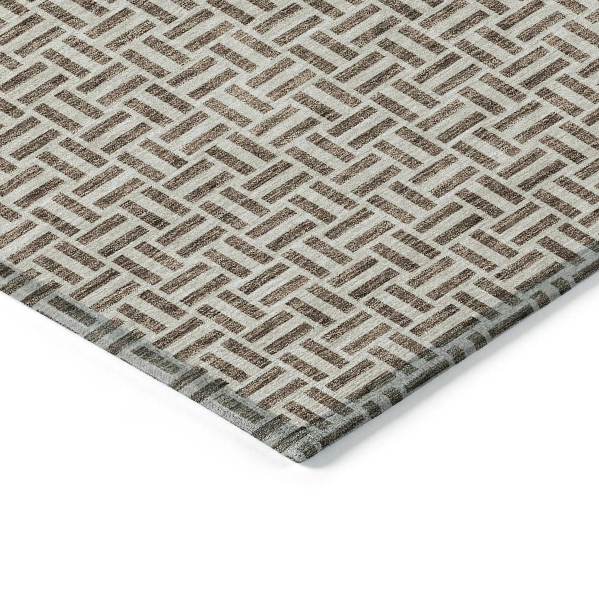 Machine Washable Indoor/ Outdoor Chantille Contemporary Casual Rug