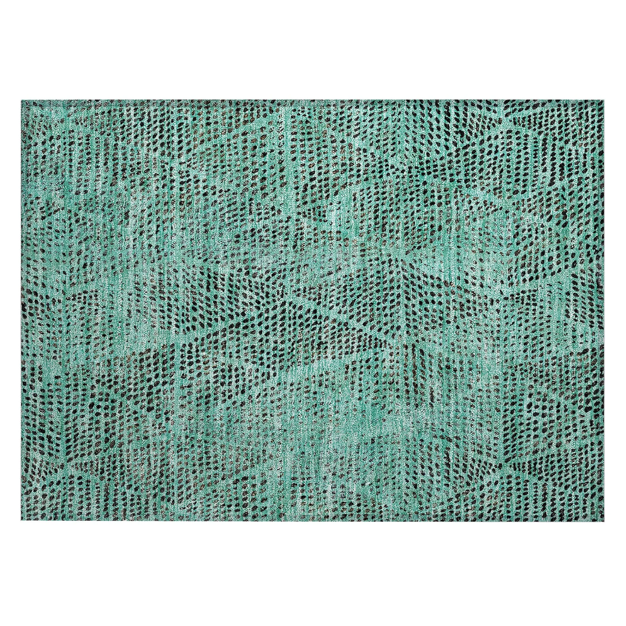 Machine Washable Indoor/ Outdoor Chantille Contemporary Diamonds Rug