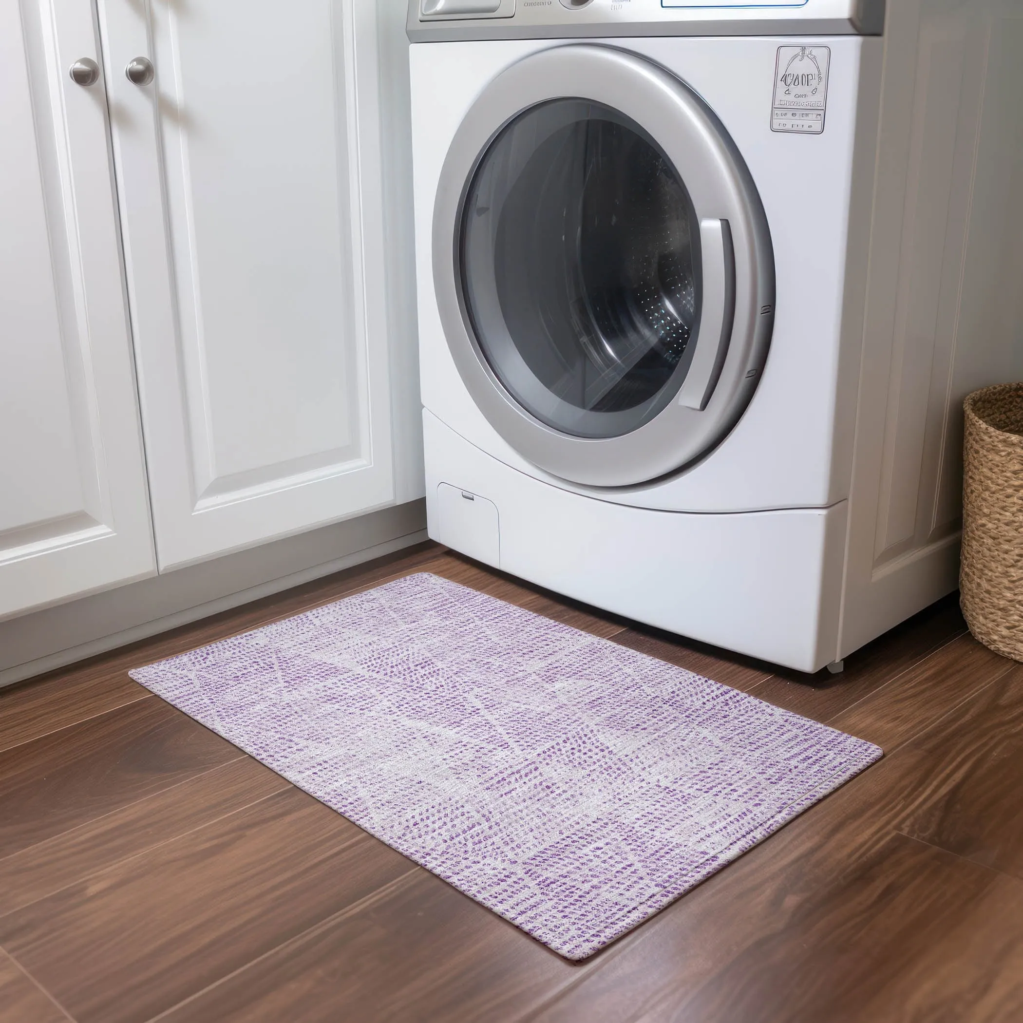 Machine Washable Indoor/ Outdoor Chantille Contemporary Diamonds Rug