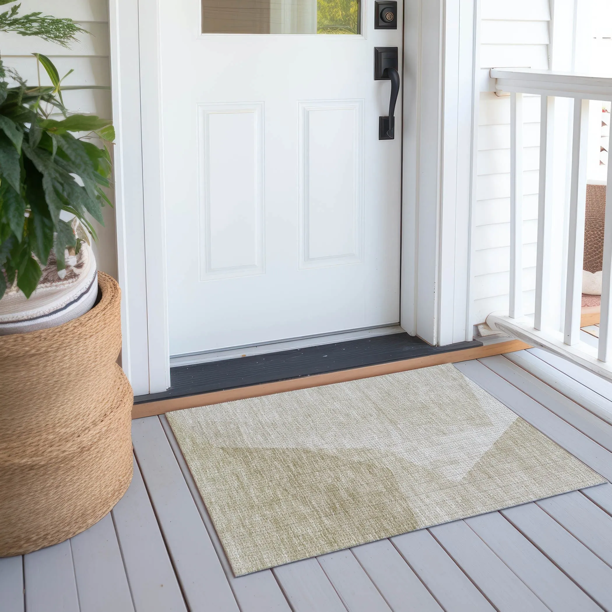 Machine Washable Indoor/ Outdoor Chantille Contemporary Dimensions Rug