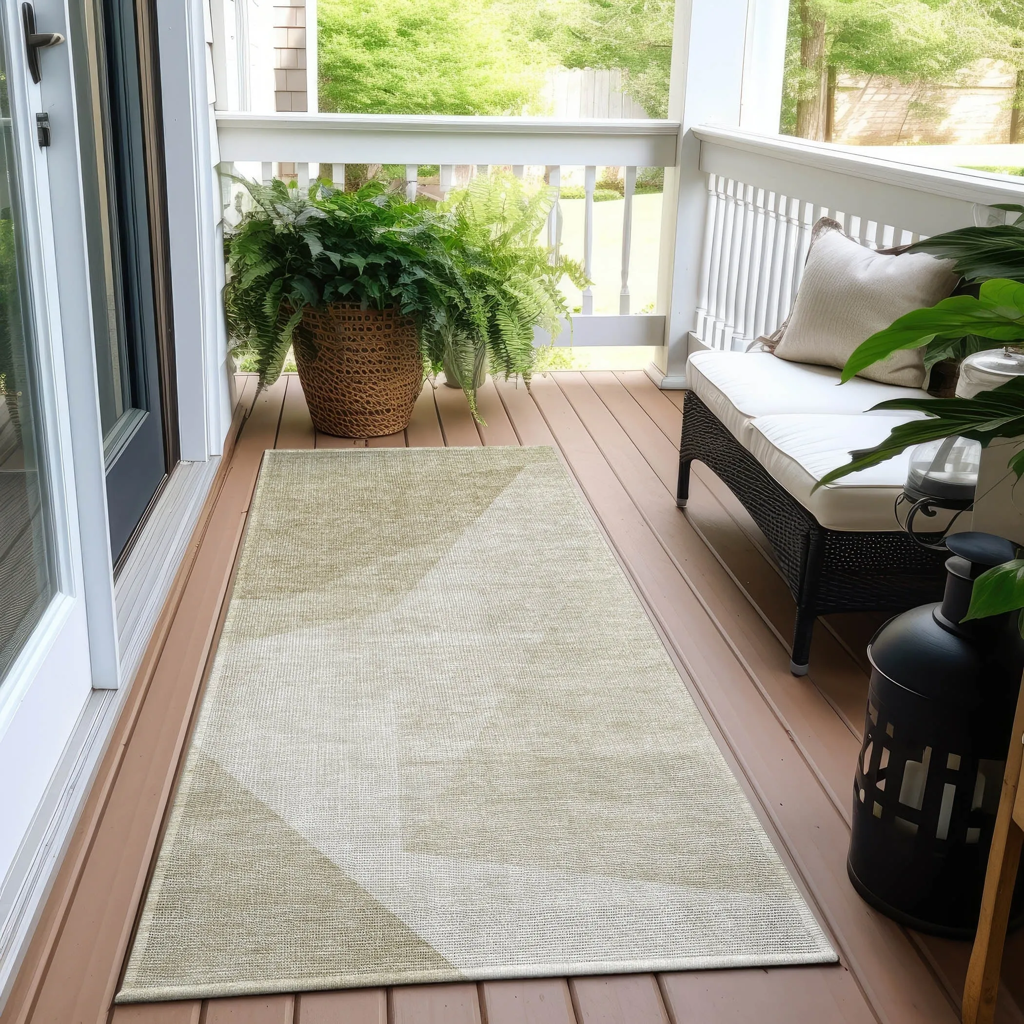 Machine Washable Indoor/ Outdoor Chantille Contemporary Dimensions Rug