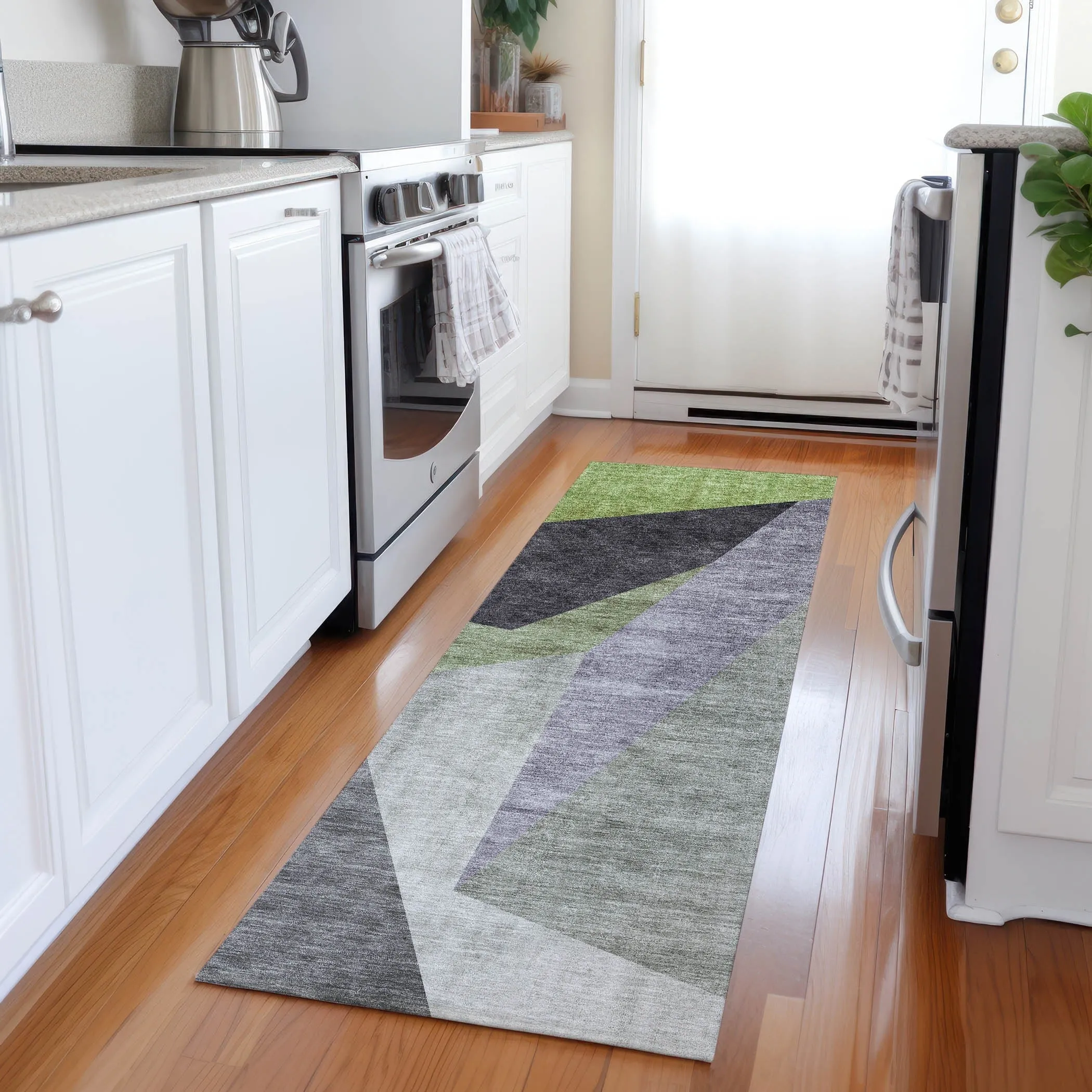 Machine Washable Indoor/ Outdoor Chantille Contemporary Dimensions Rug