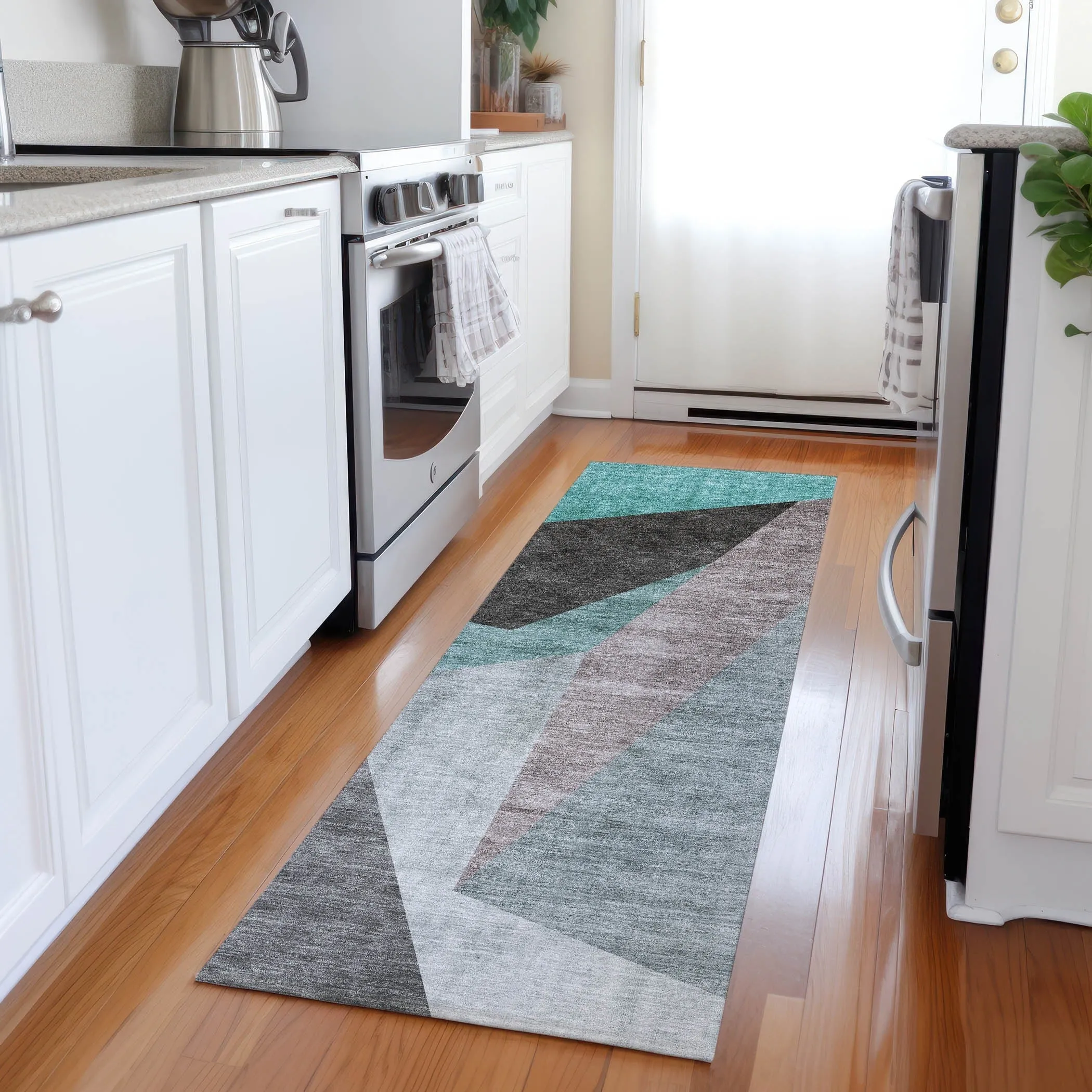 Machine Washable Indoor/ Outdoor Chantille Contemporary Dimensions Rug