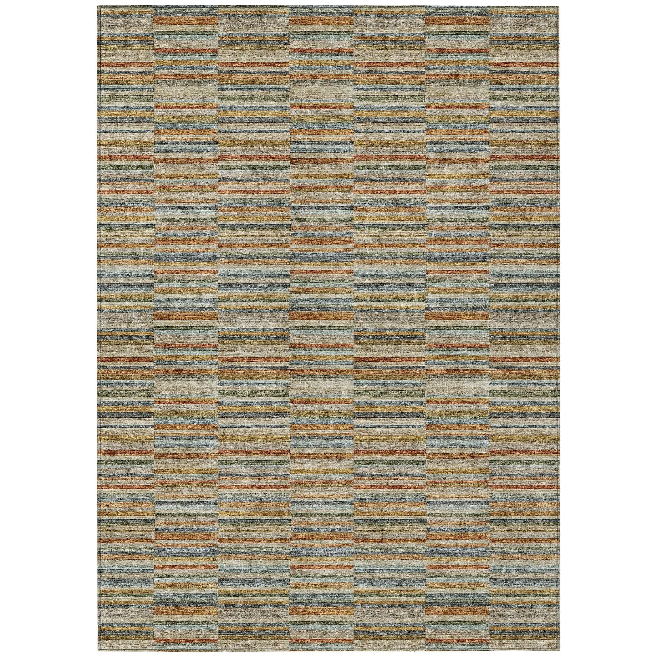 Machine Washable Indoor/ Outdoor Chantille Contemporary Geo Rug