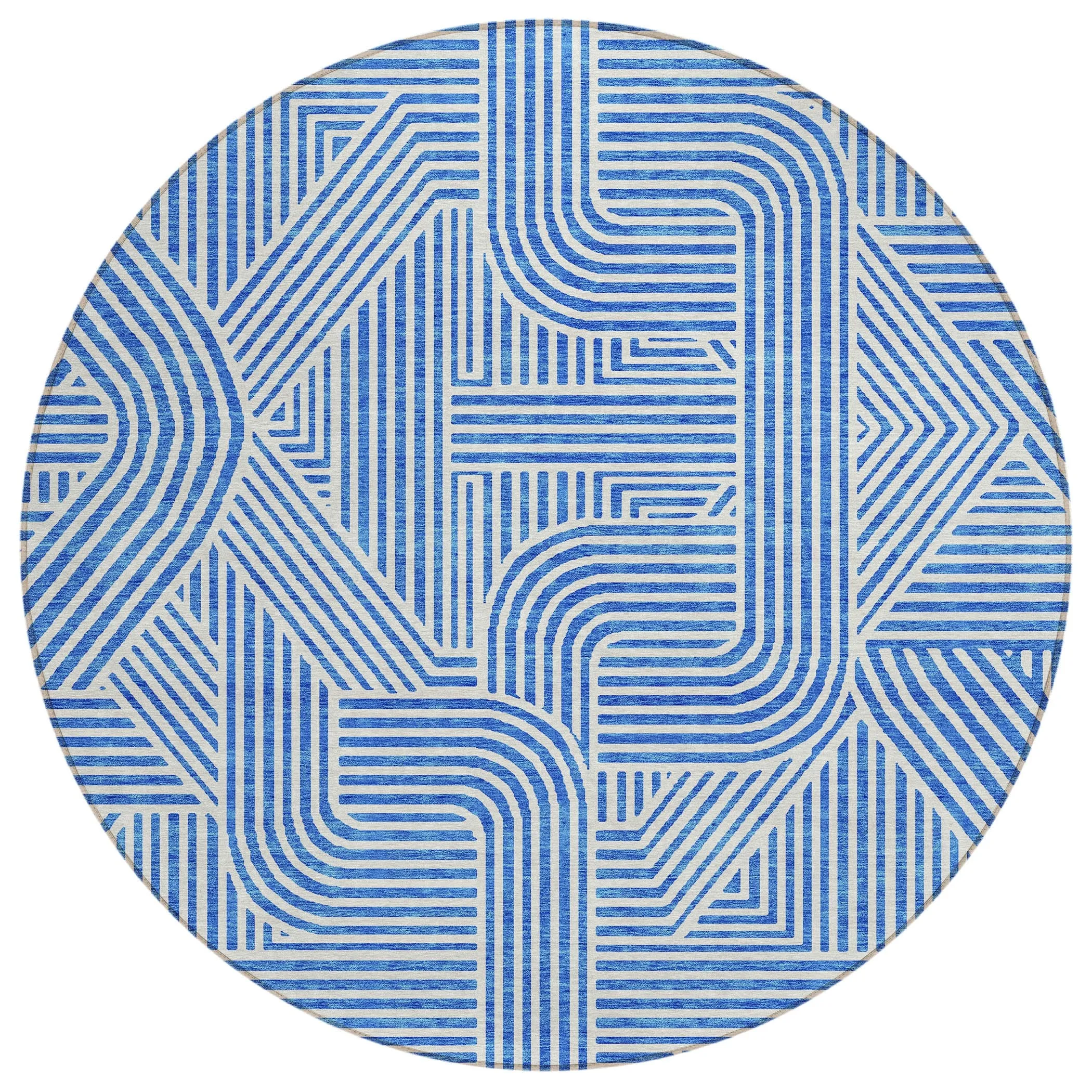 Machine Washable Indoor/ Outdoor Chantille Contemporary Geo Rug