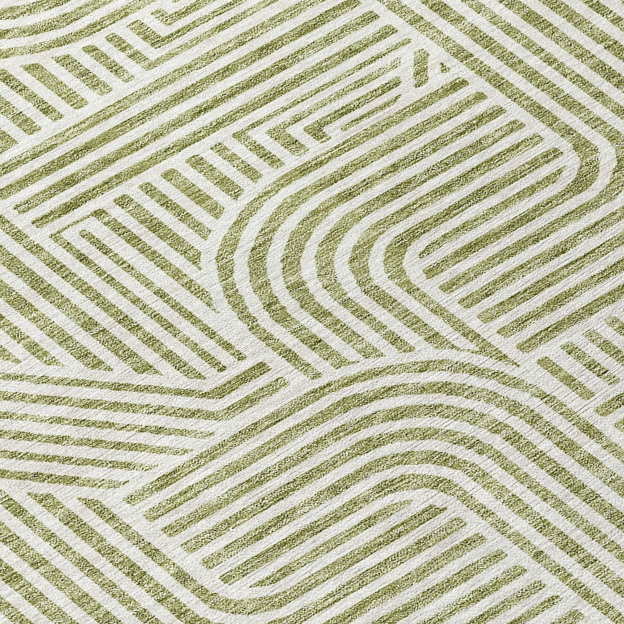 Machine Washable Indoor/ Outdoor Chantille Contemporary Geo Rug