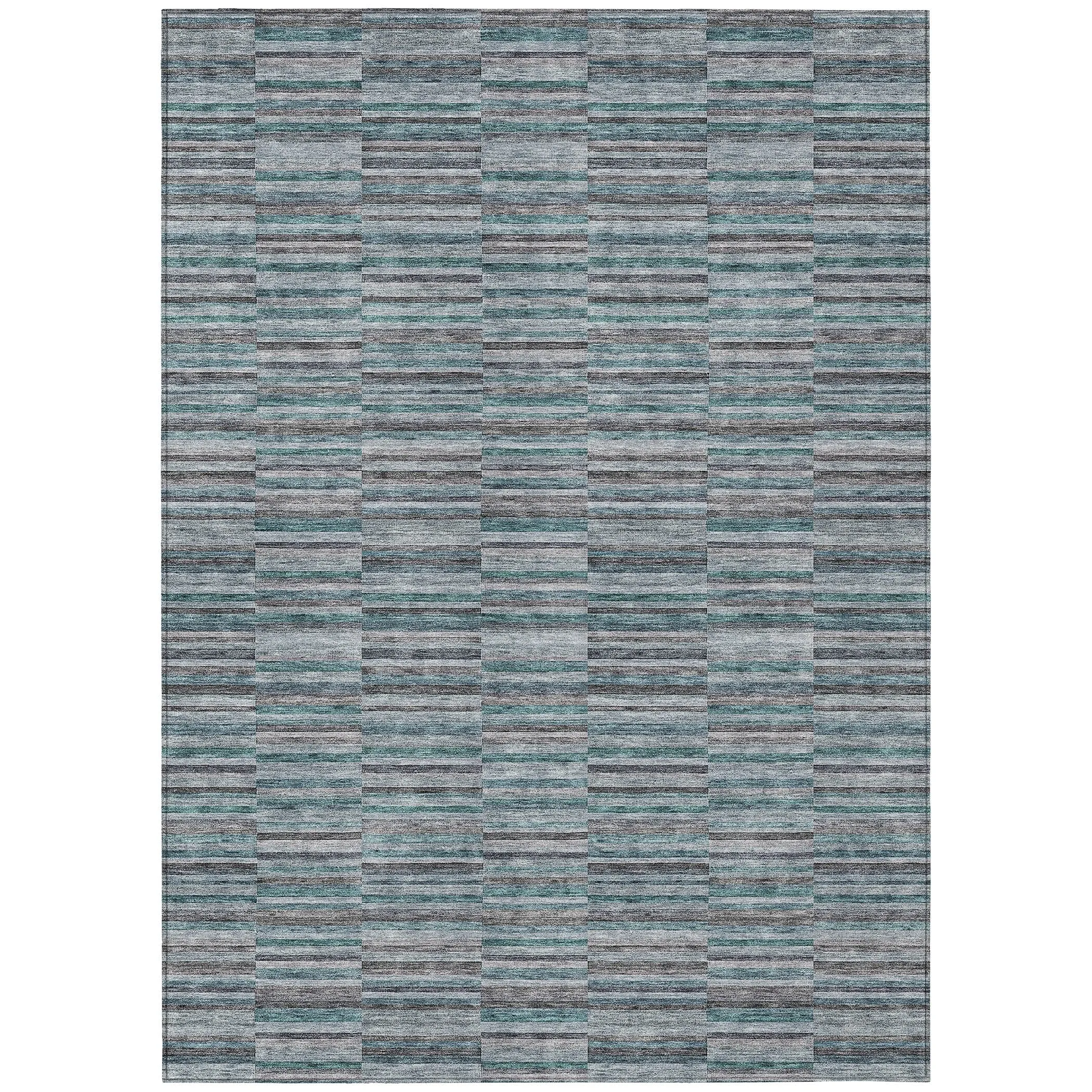 Machine Washable Indoor/ Outdoor Chantille Contemporary Geo Rug