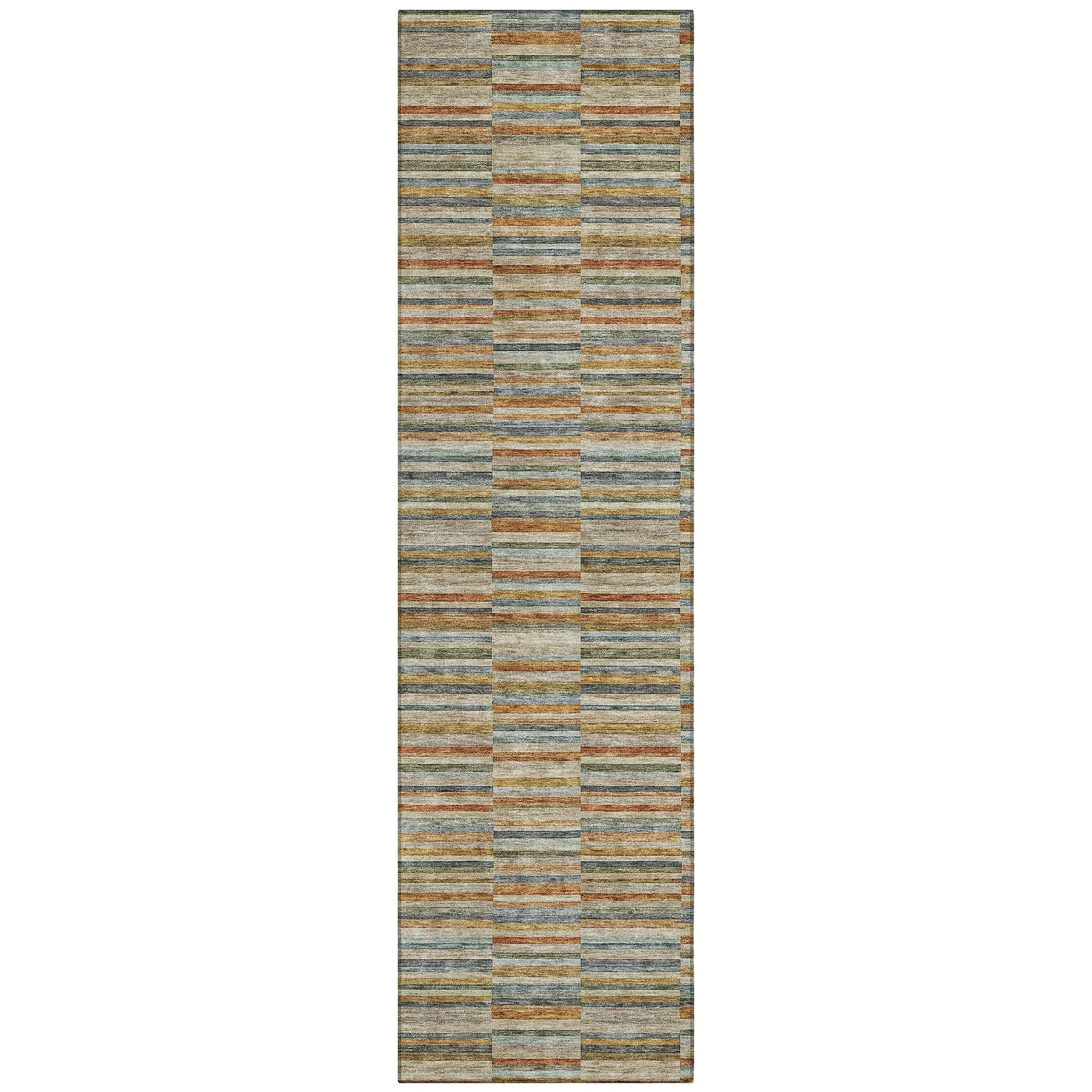 Machine Washable Indoor/ Outdoor Chantille Contemporary Geo Rug