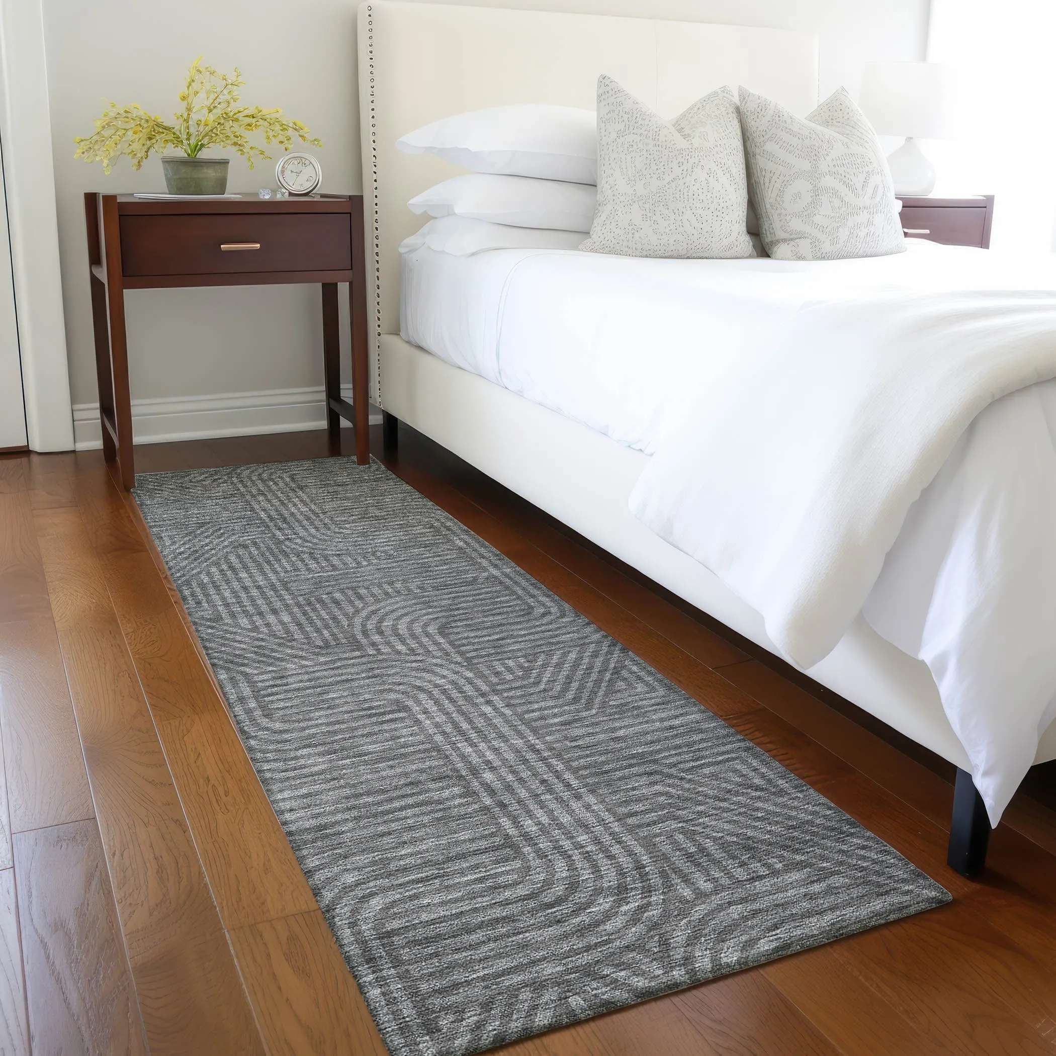 Machine Washable Indoor/ Outdoor Chantille Contemporary Geo Rug