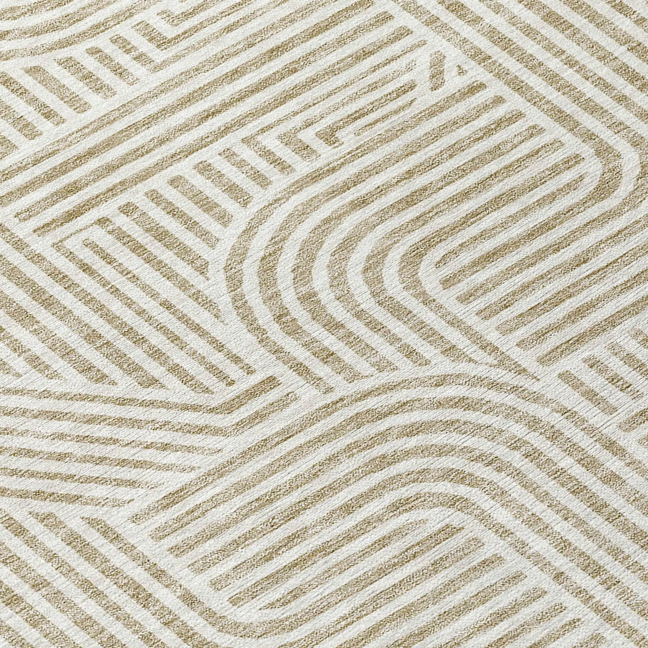 Machine Washable Indoor/ Outdoor Chantille Contemporary Geo Rug