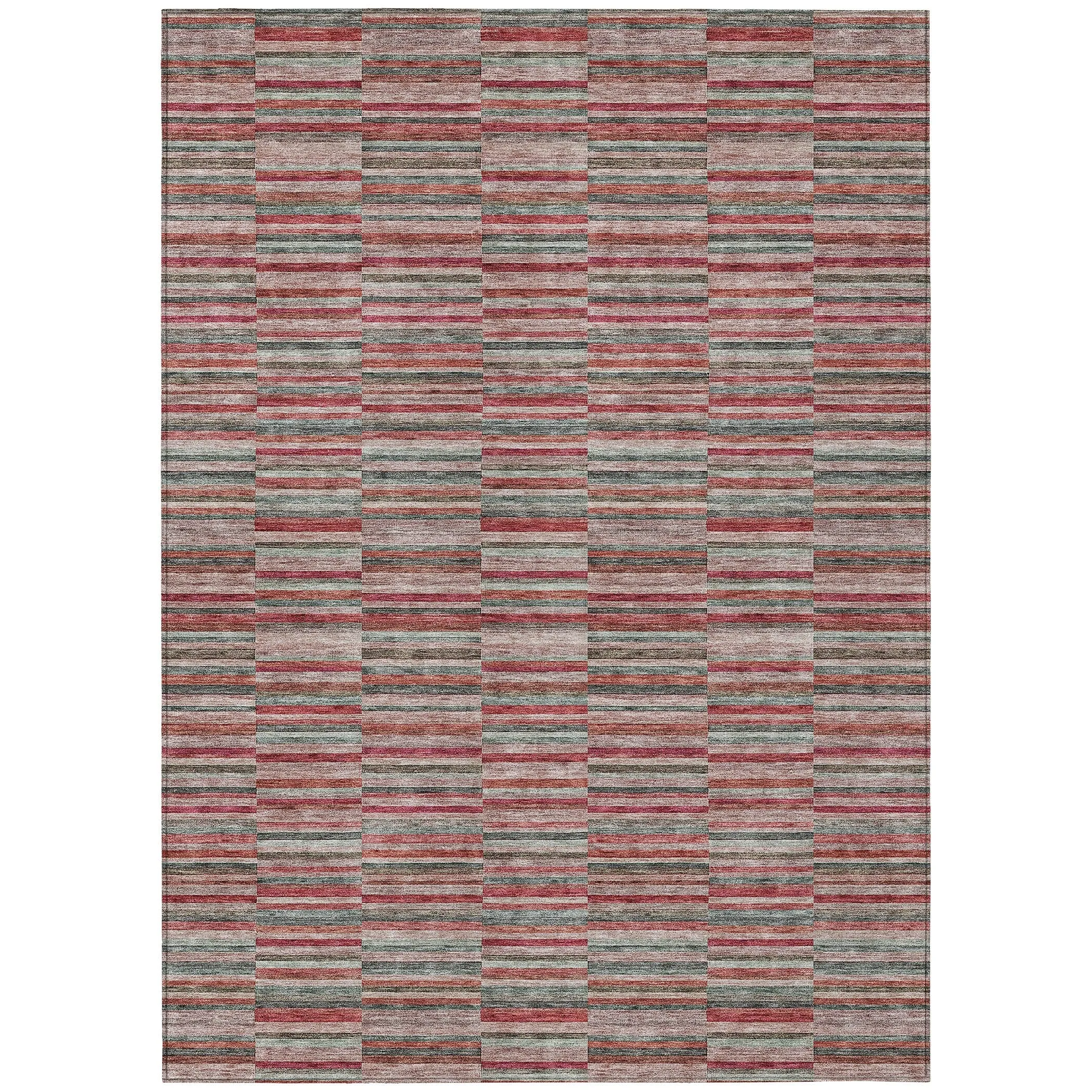 Machine Washable Indoor/ Outdoor Chantille Contemporary Geo Rug