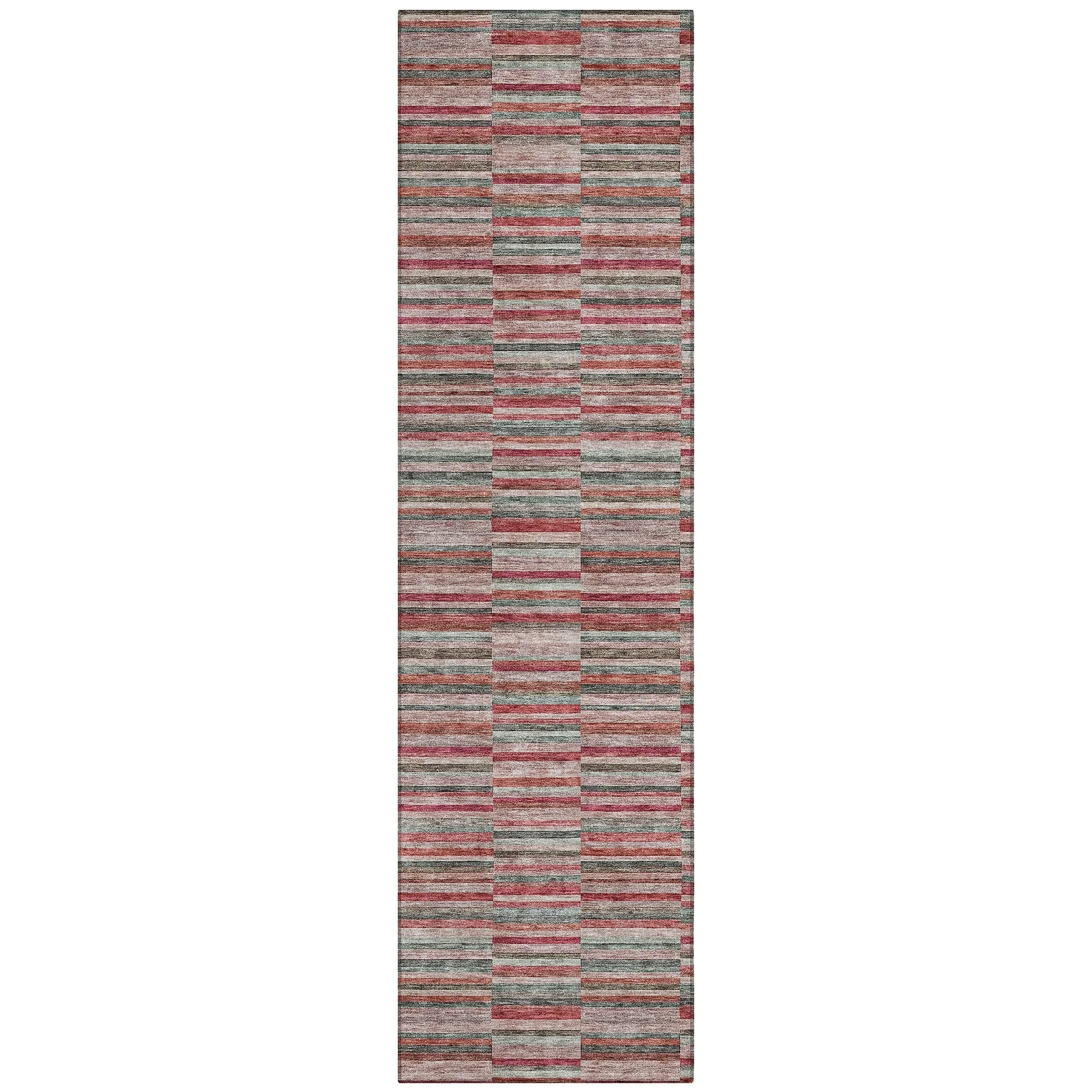 Machine Washable Indoor/ Outdoor Chantille Contemporary Geo Rug