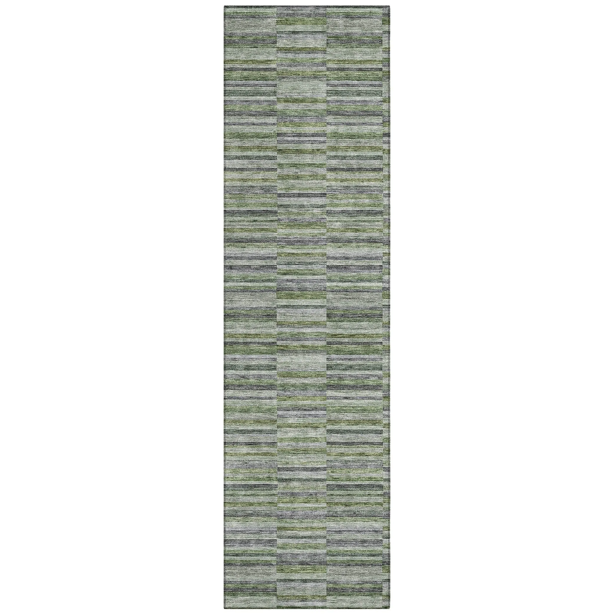 Machine Washable Indoor/ Outdoor Chantille Contemporary Geo Rug