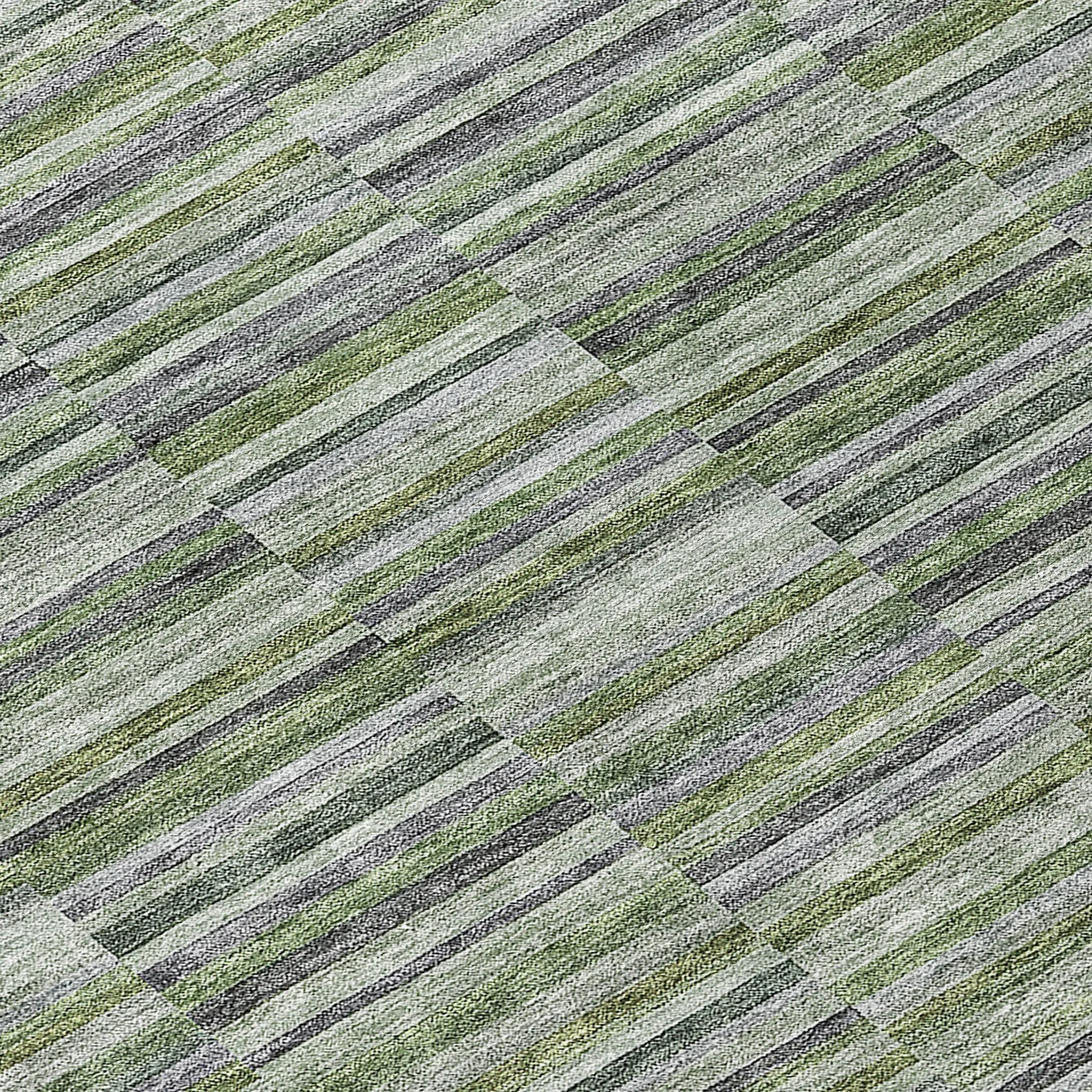 Machine Washable Indoor/ Outdoor Chantille Contemporary Geo Rug