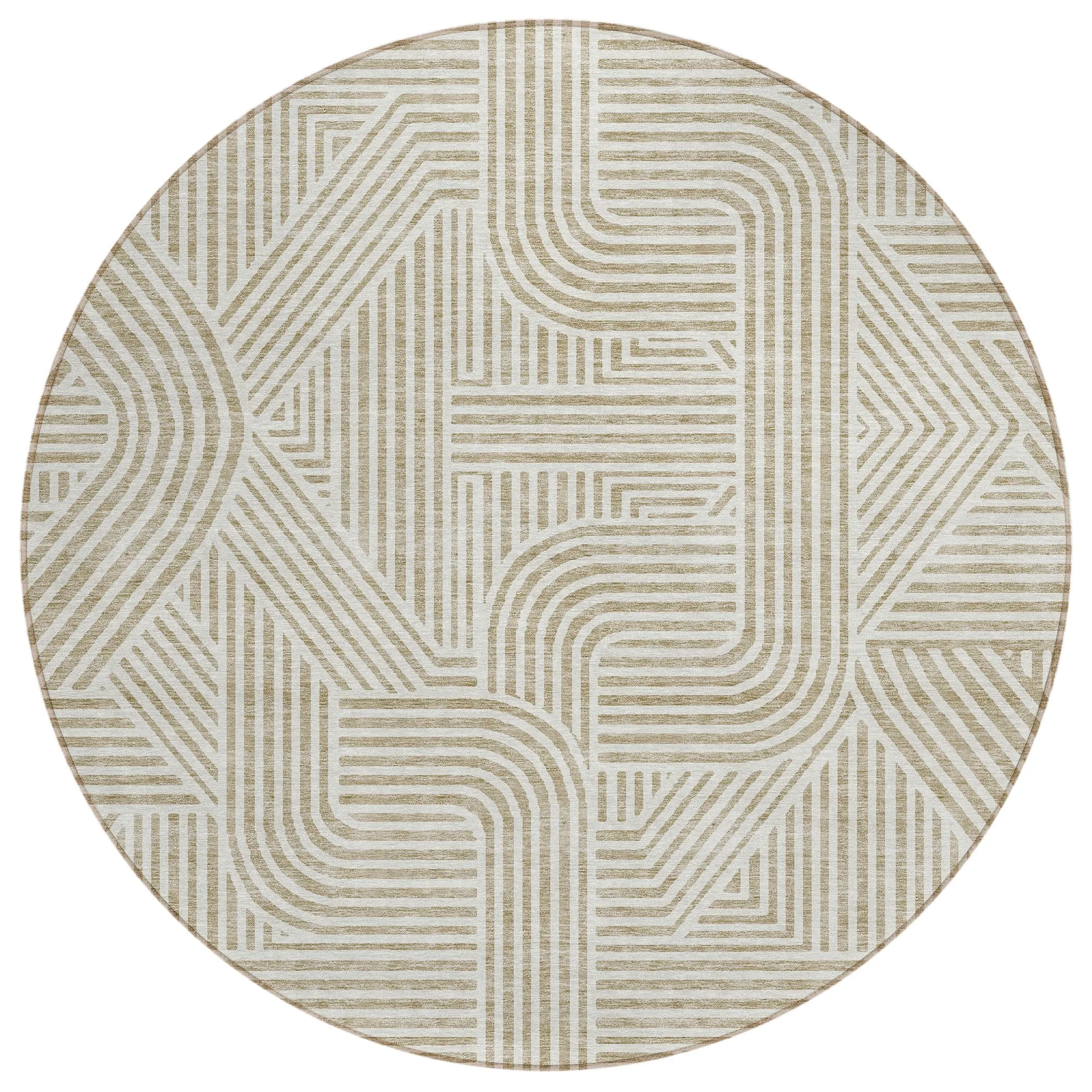 Machine Washable Indoor/ Outdoor Chantille Contemporary Geo Rug