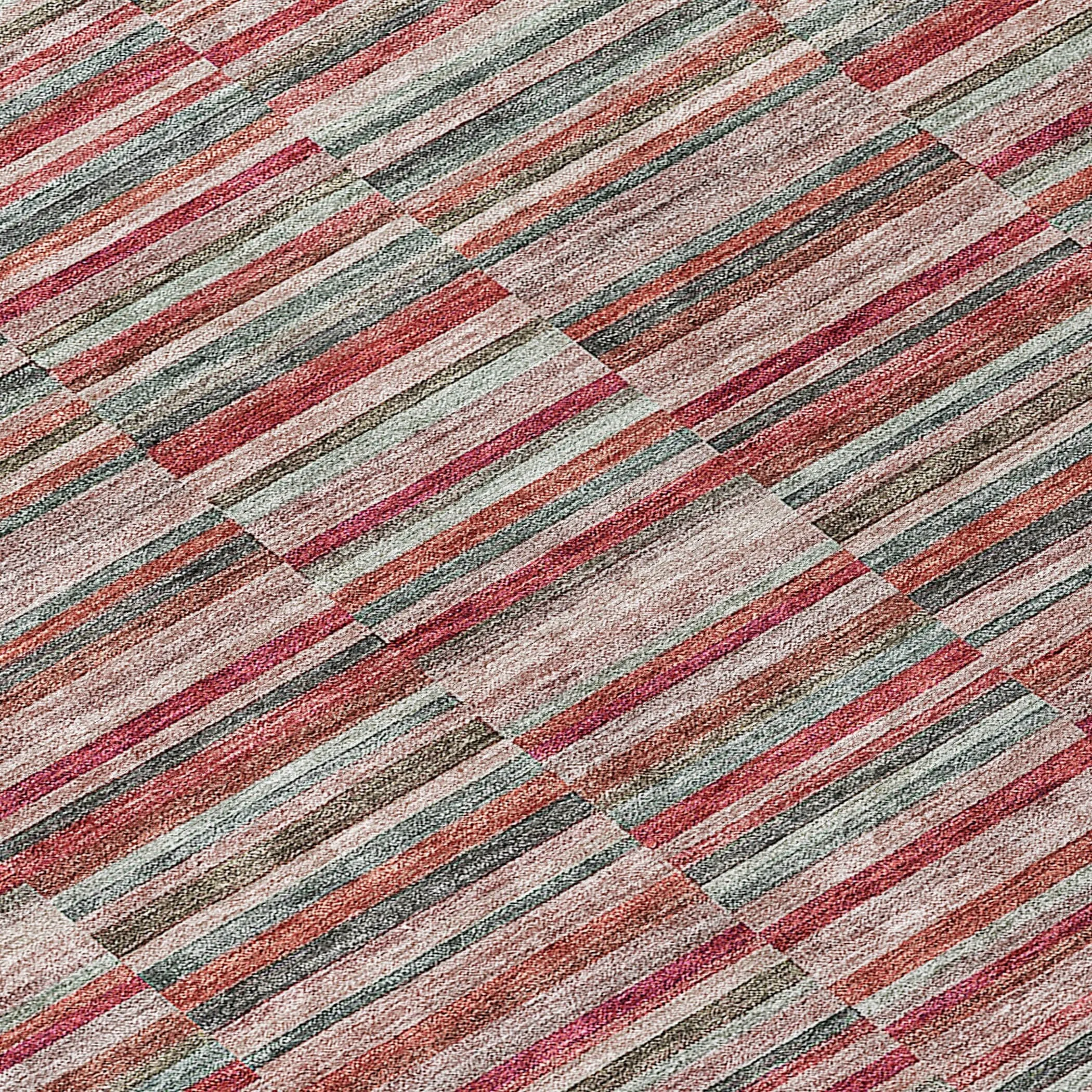 Machine Washable Indoor/ Outdoor Chantille Contemporary Geo Rug