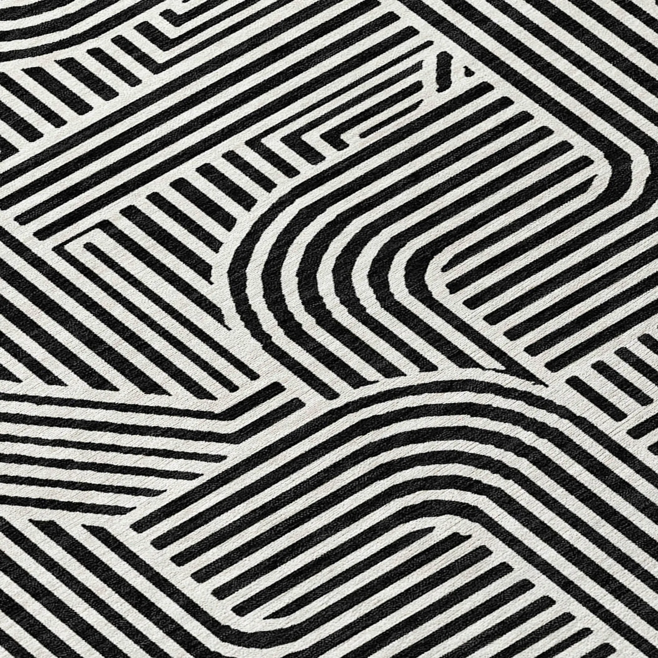 Machine Washable Indoor/ Outdoor Chantille Contemporary Geo Rug
