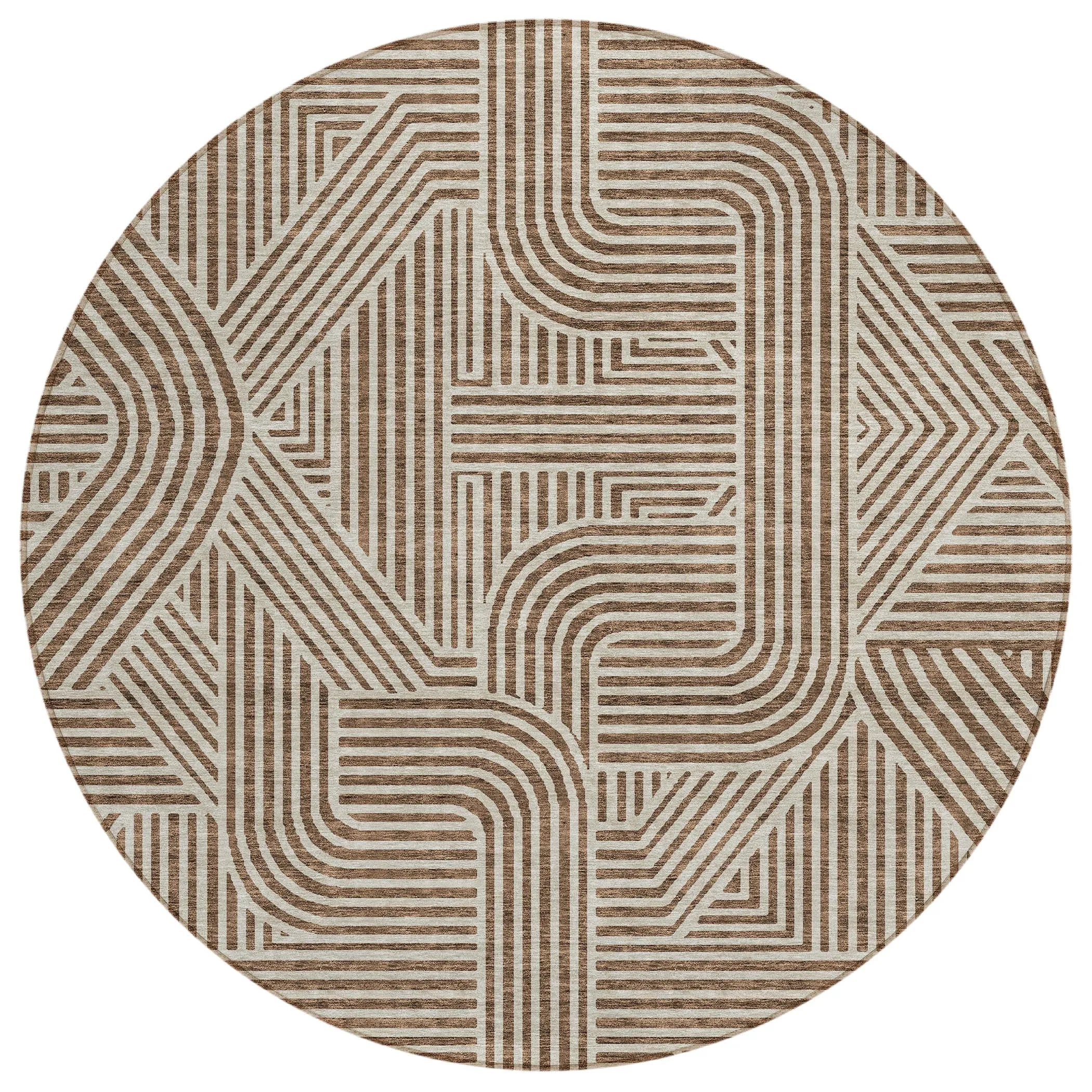 Machine Washable Indoor/ Outdoor Chantille Contemporary Geo Rug