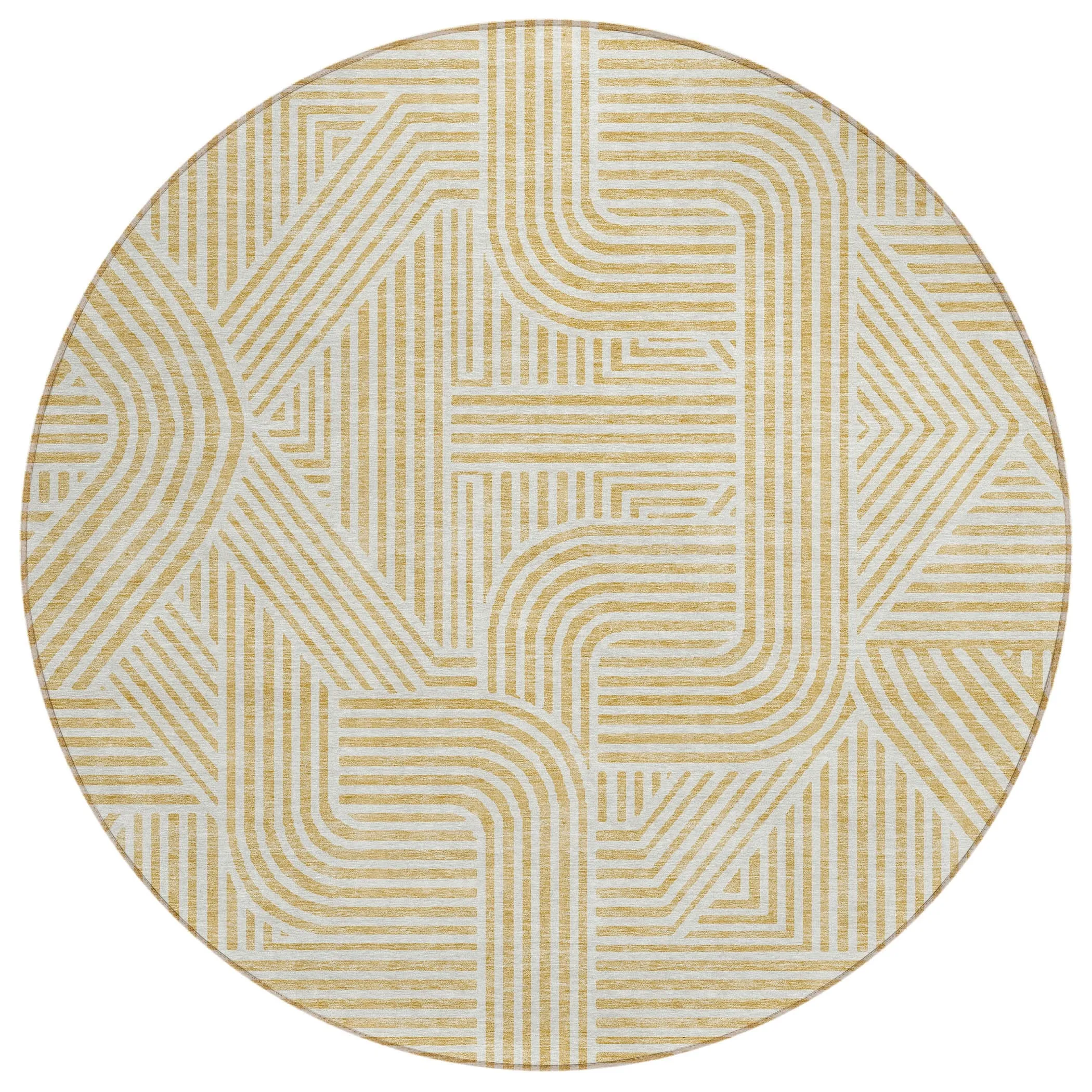 Machine Washable Indoor/ Outdoor Chantille Contemporary Geo Rug