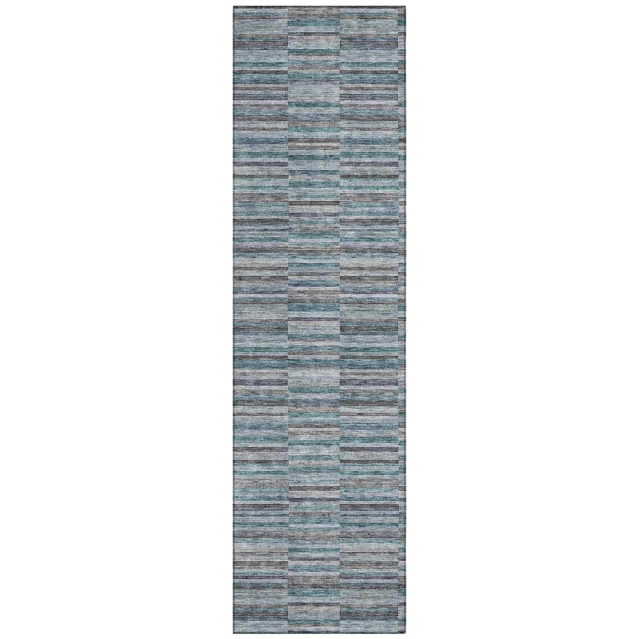 Machine Washable Indoor/ Outdoor Chantille Contemporary Geo Rug