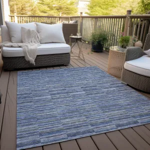 Machine Washable Indoor/ Outdoor Chantille Contemporary Geo Rug