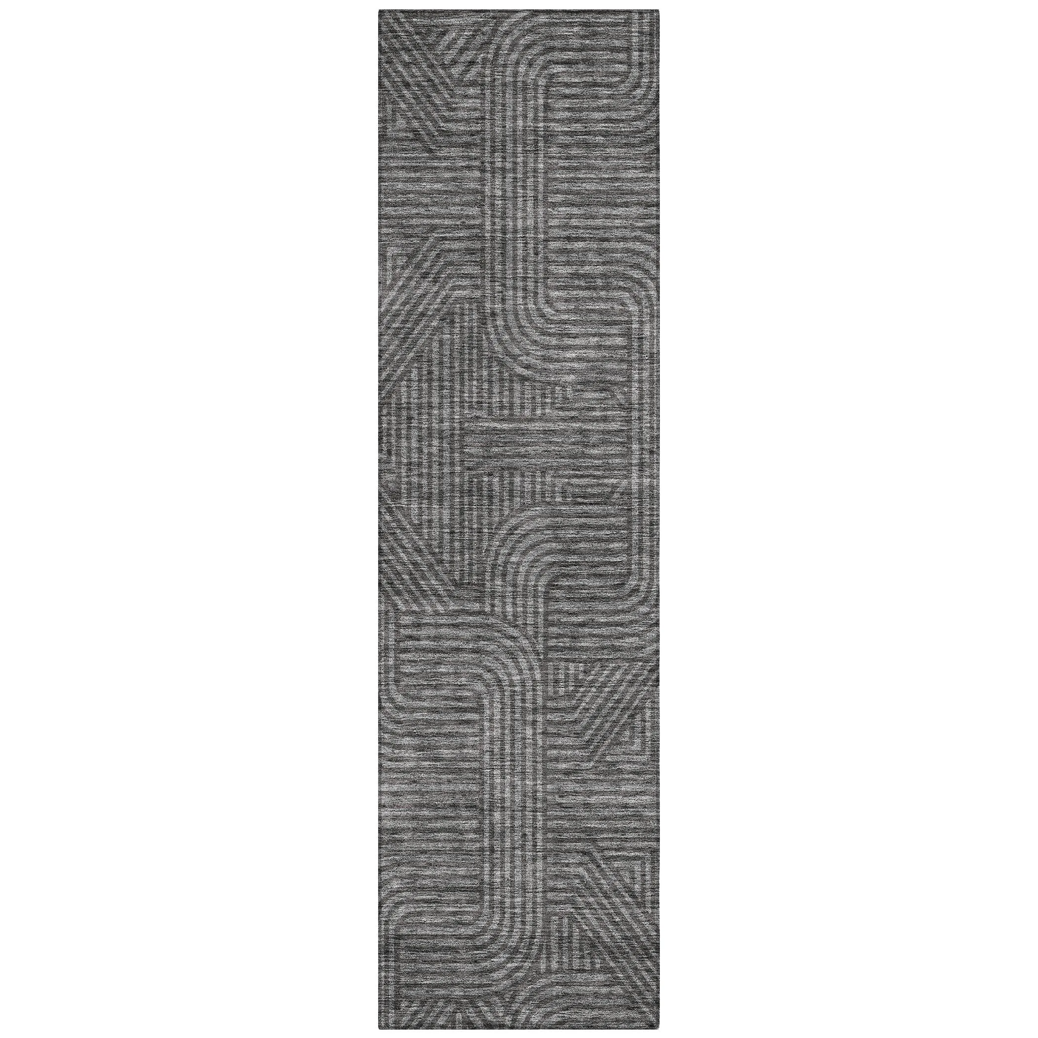 Machine Washable Indoor/ Outdoor Chantille Contemporary Geo Rug