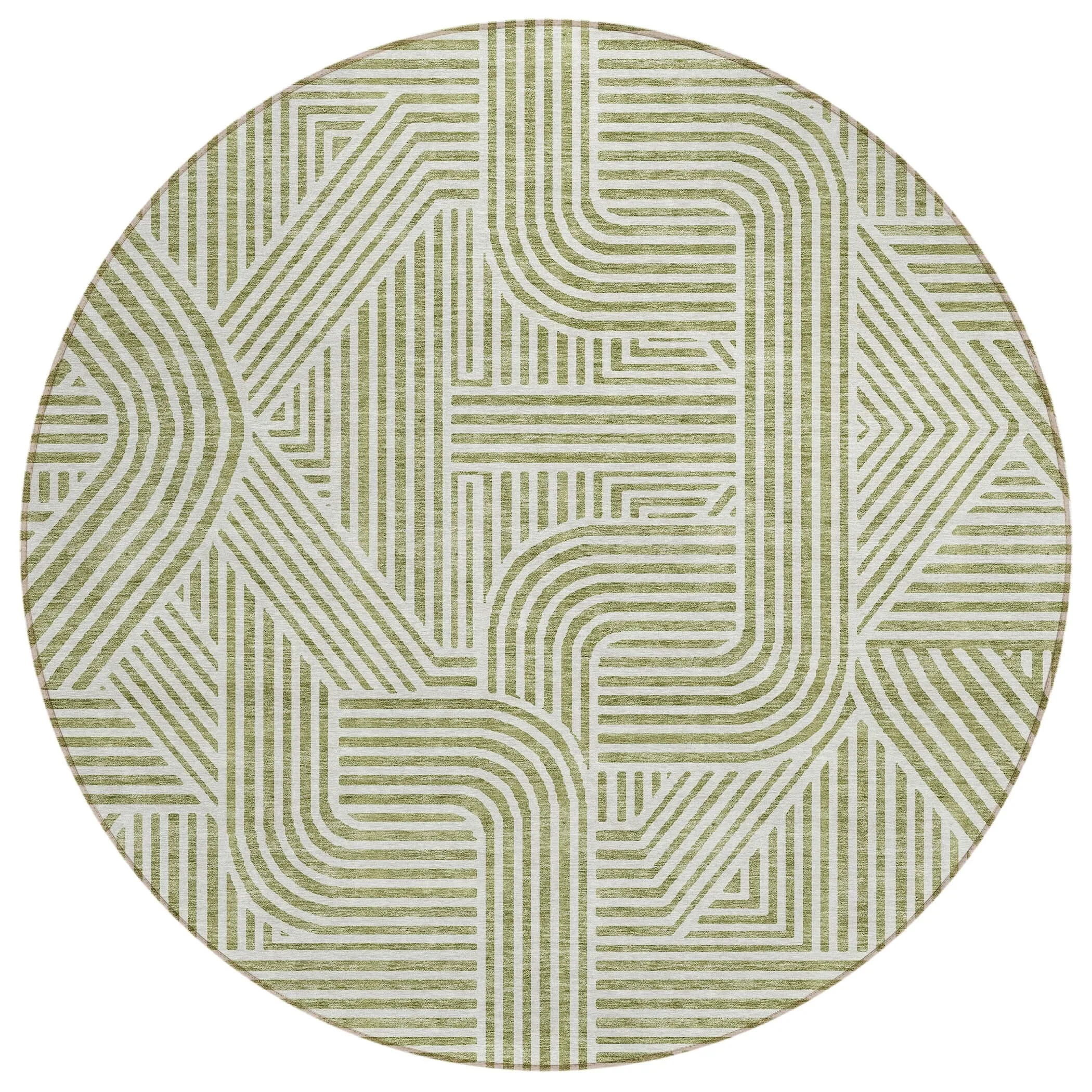 Machine Washable Indoor/ Outdoor Chantille Contemporary Geo Rug